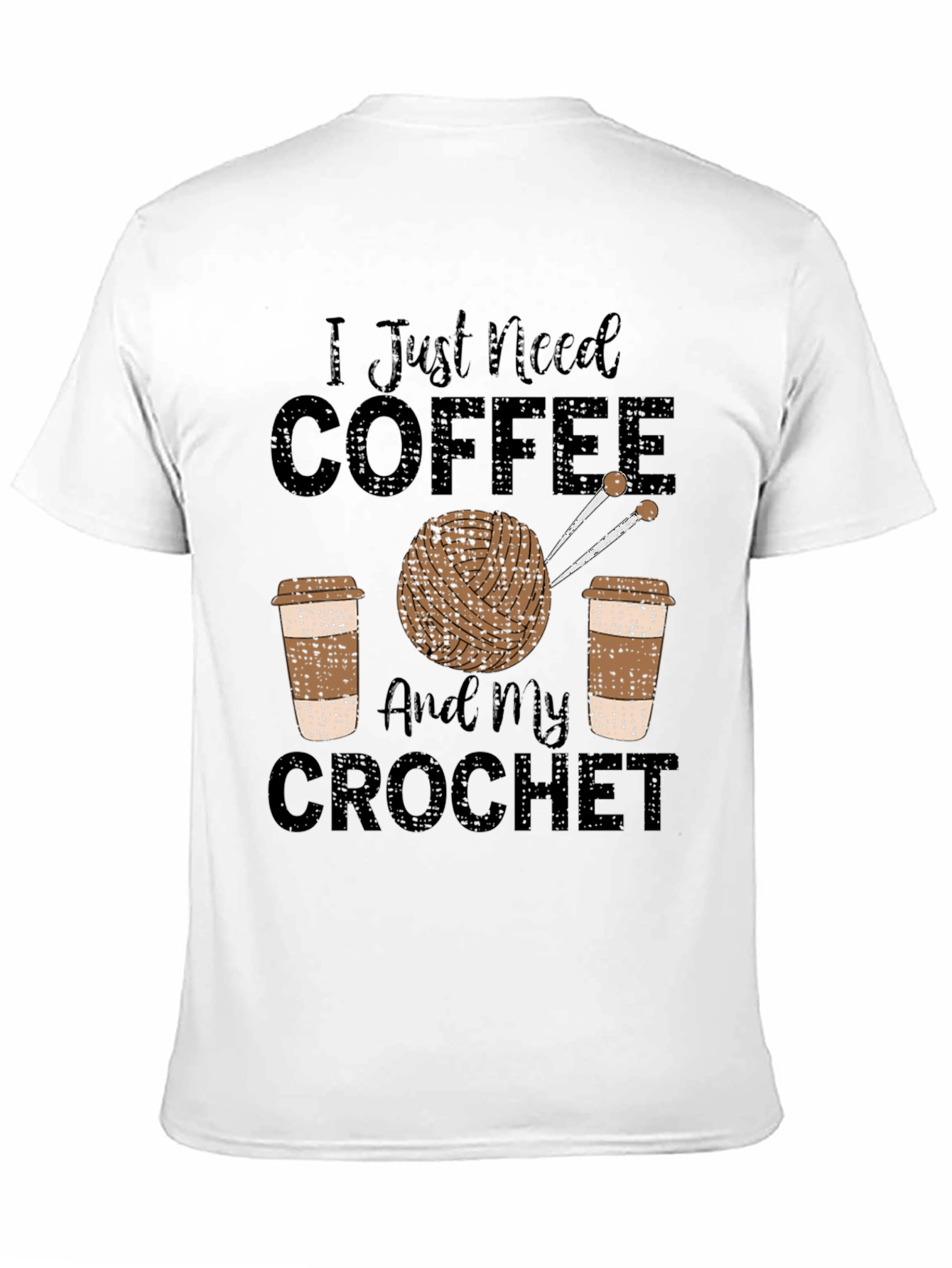 Coffee & Crochet T-Shirt - Hobby Tee
