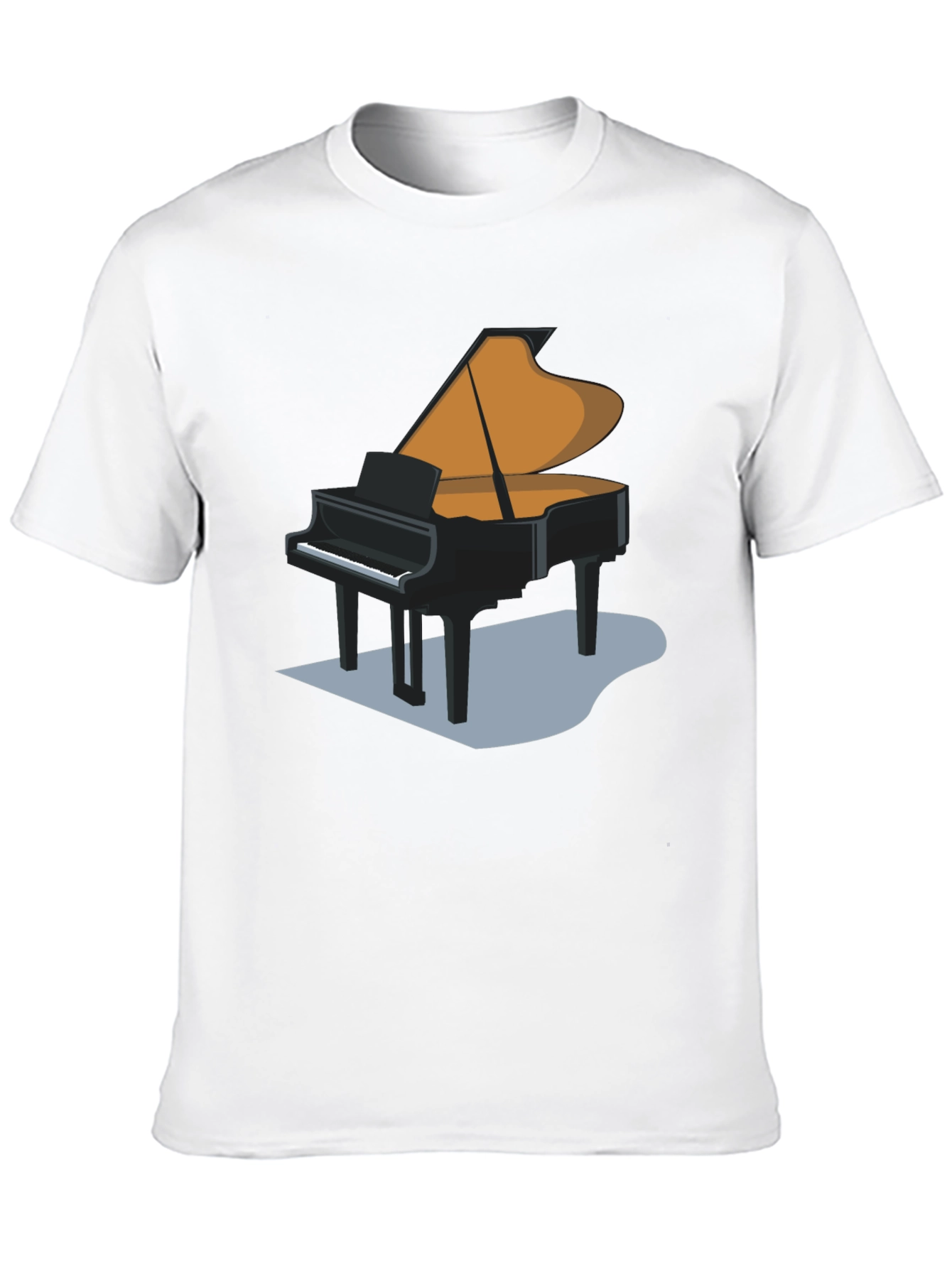 Grand Piano Graphic T-Shirt - Black