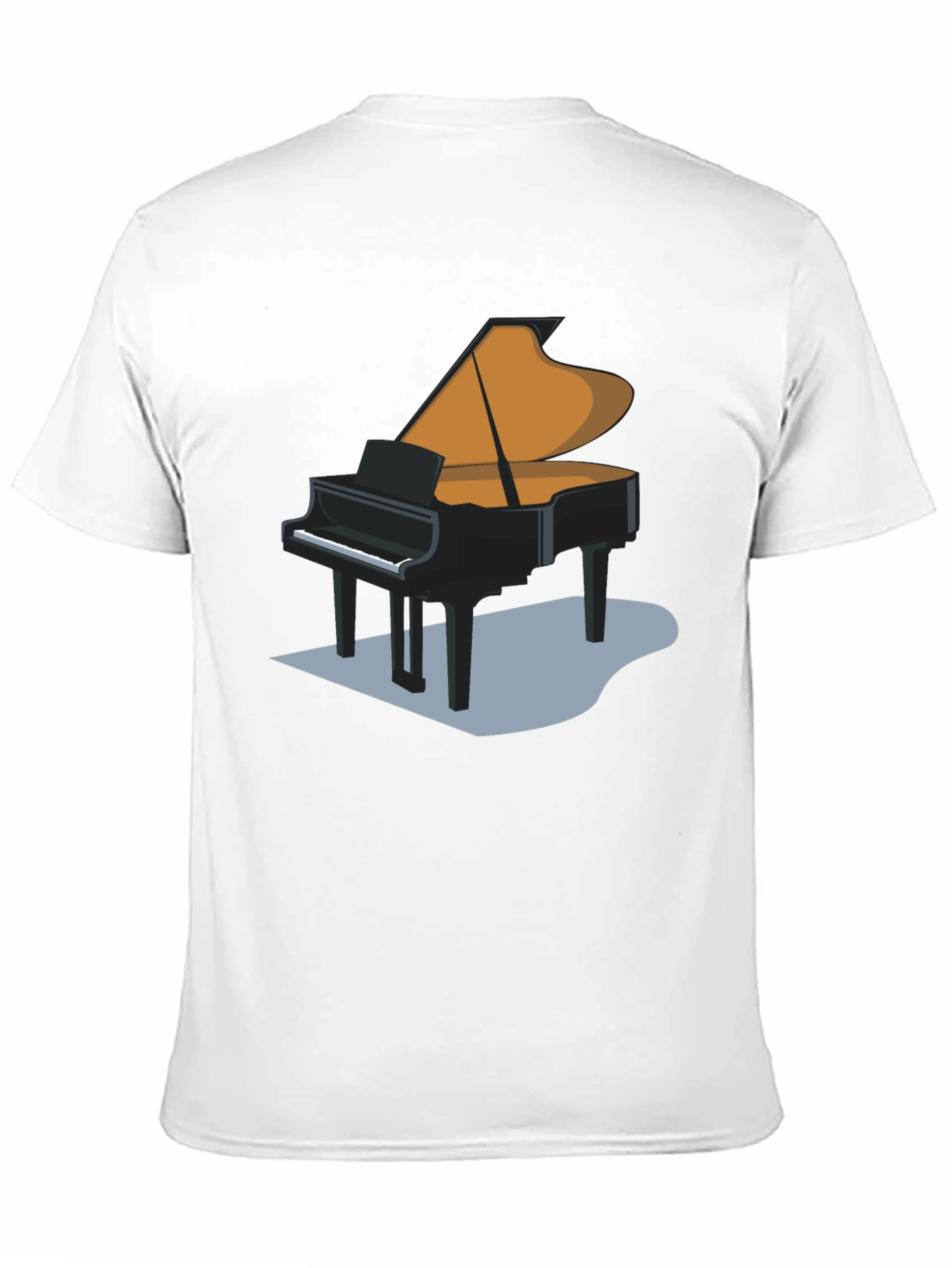Grand Piano Graphic T-Shirt - Black