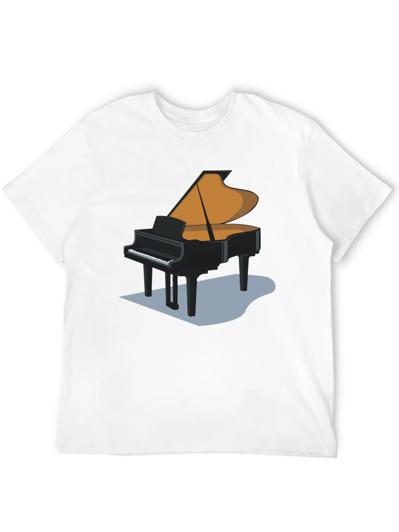 Grand Piano Graphic T-Shirt - Black