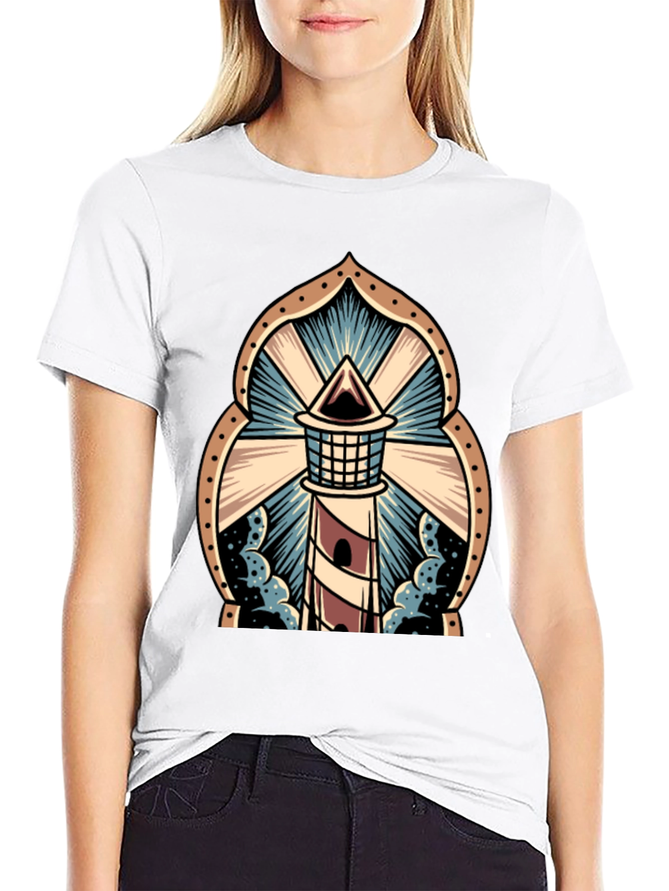 Lighthouse Graphic Tee - Striking Design