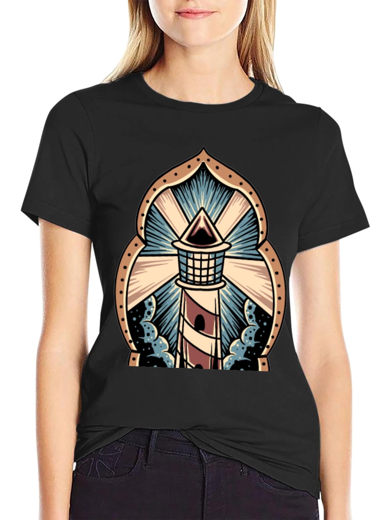 Lighthouse Graphic Tee - Striking Design