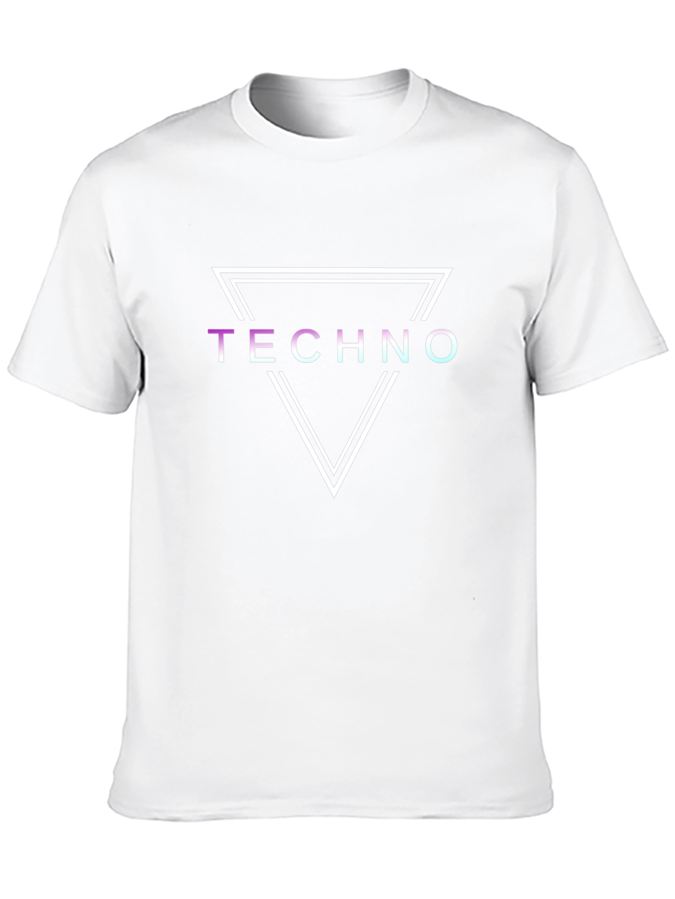 Techno Graphic Tee - Double Triangle Design