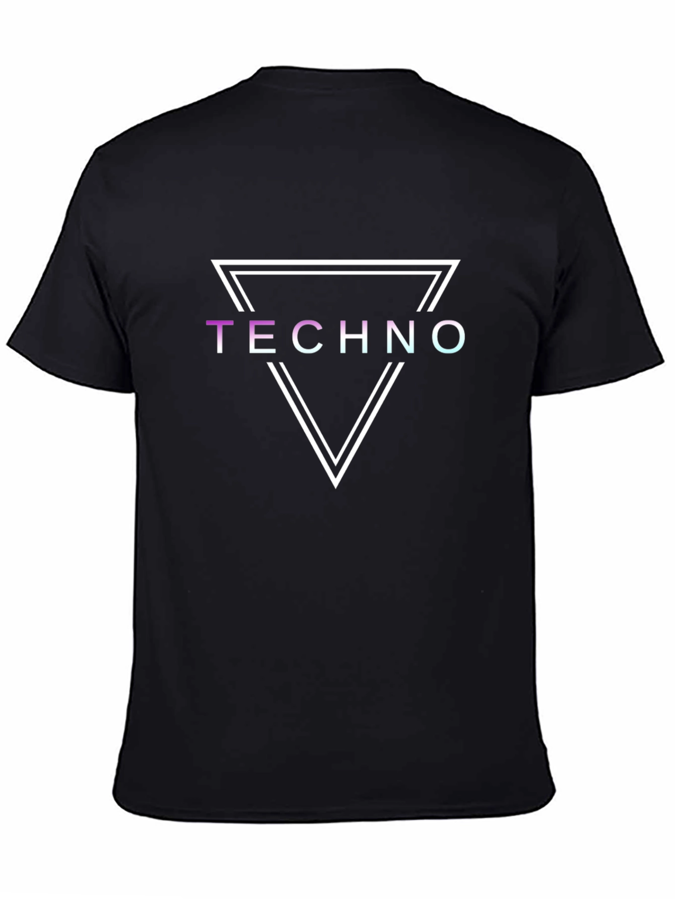 Techno Graphic Tee - Double Triangle Design