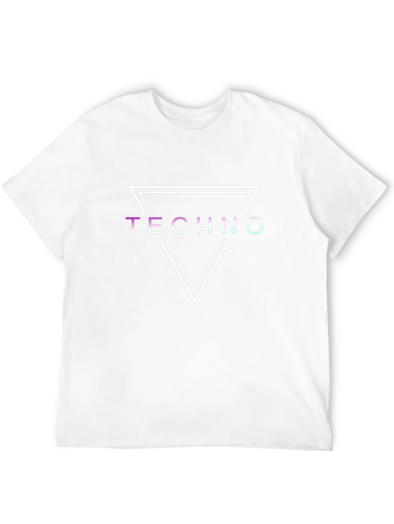 Techno Graphic Tee - Double Triangle Design