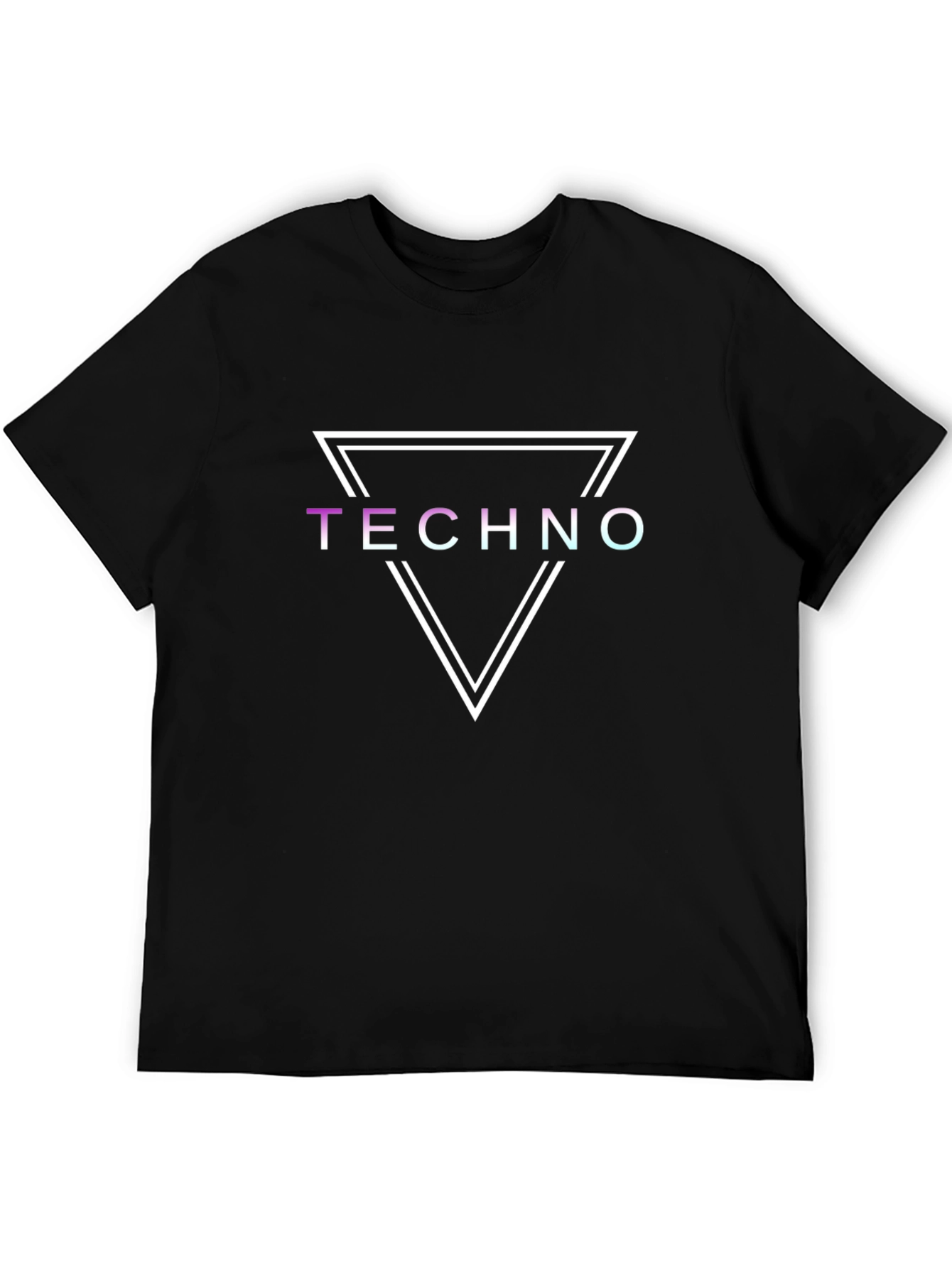 Techno Graphic Tee - Double Triangle Design
