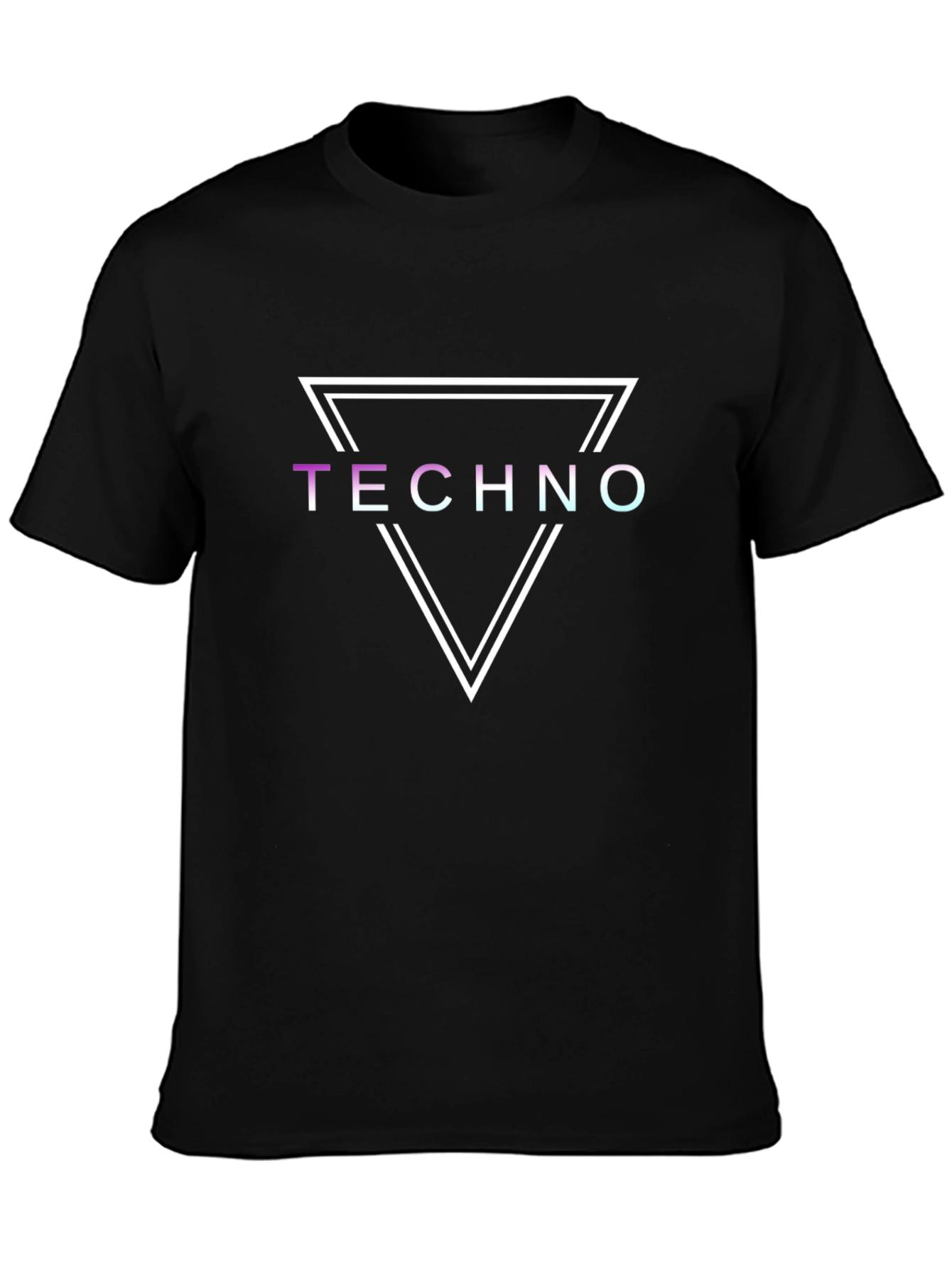 Techno Graphic Tee - Double Triangle Design