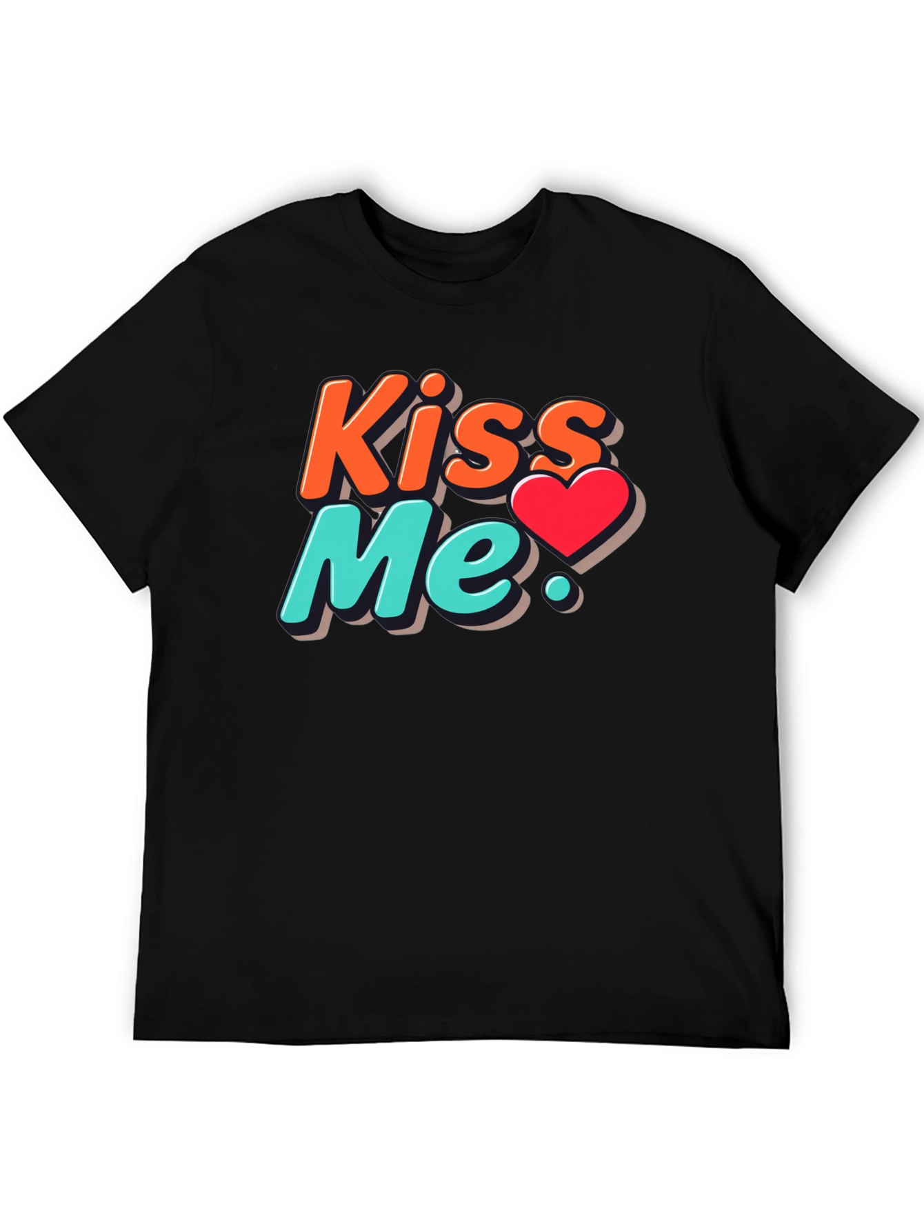 Kiss Me Graphic Tee - Trendy Valentines Day Shirt