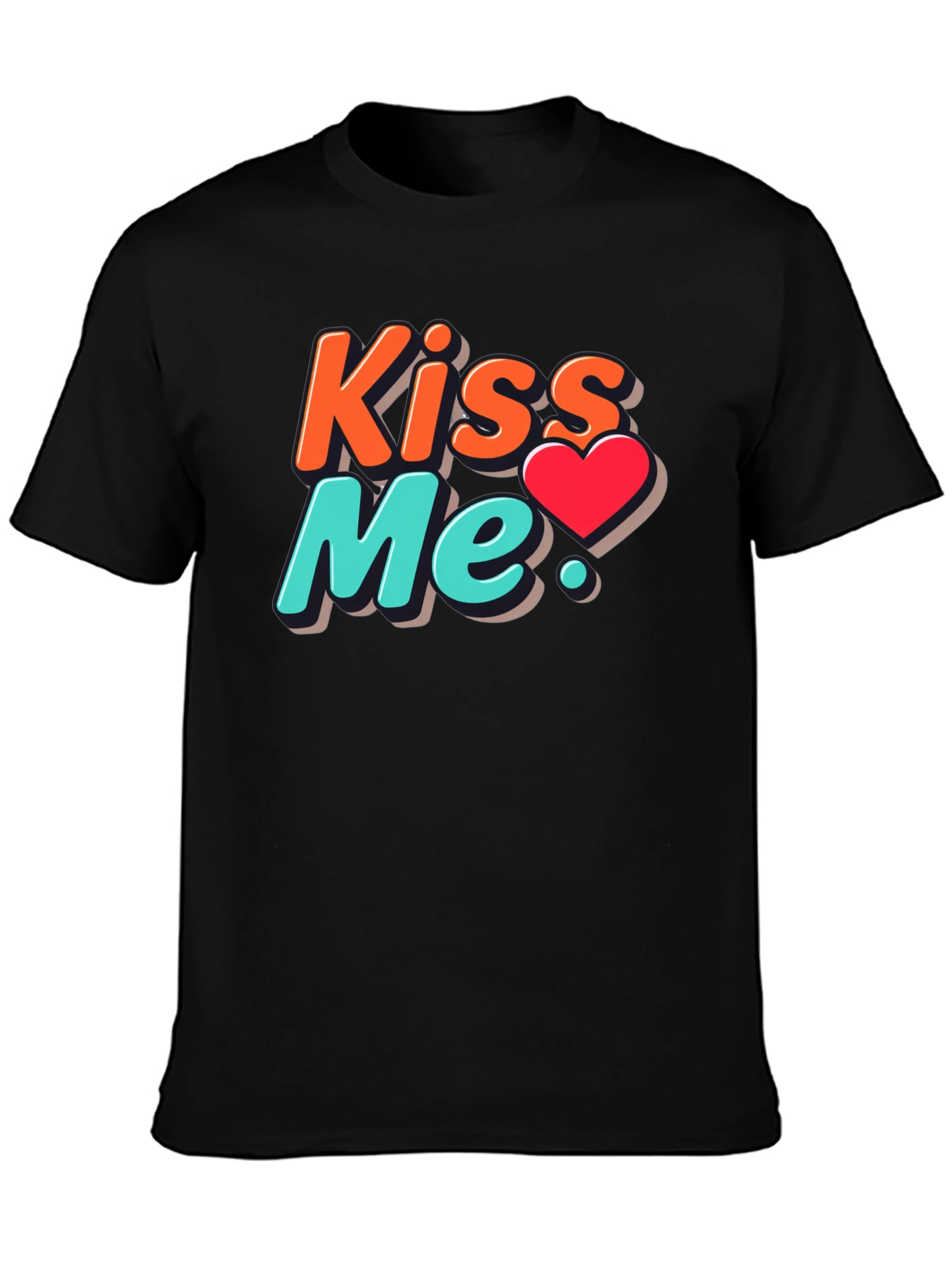 Kiss Me Graphic Tee - Trendy Valentines Day Shirt