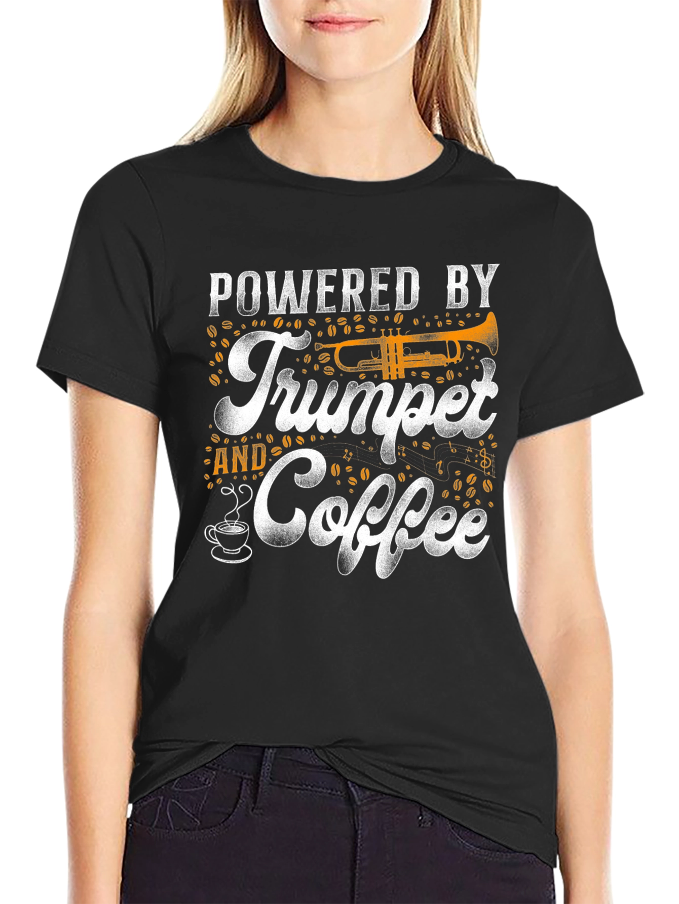 Powered By Trumpet and Coffee T-Shirt