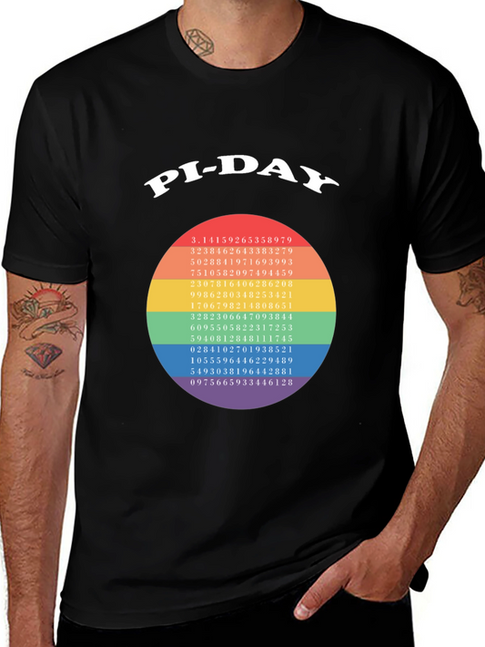 Pi-Day T-Shirt - Math Geek Rainbow Pi Number Tee