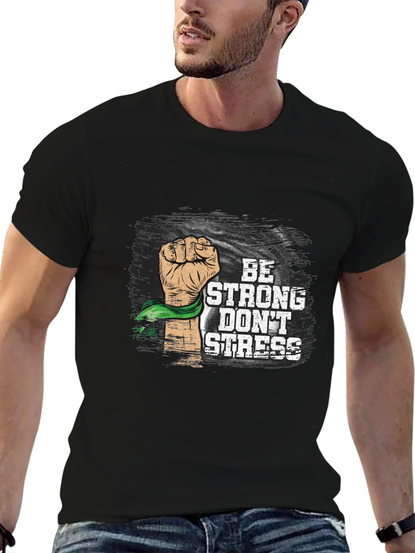 Be Strong Dont Stress Graphic Tee