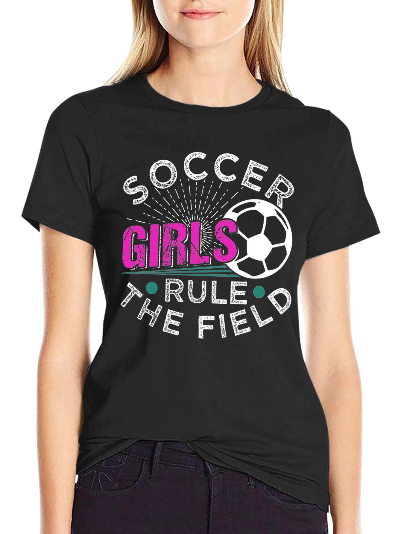 Soccer Girls Rule the Field T-Shirt