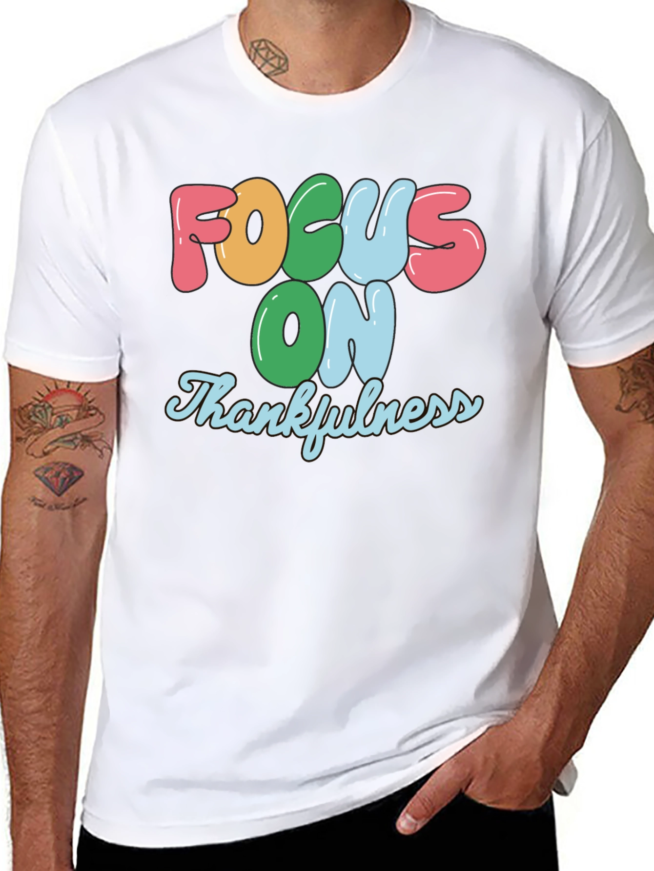 Focus On Thankfulness Graphic T-Shirt