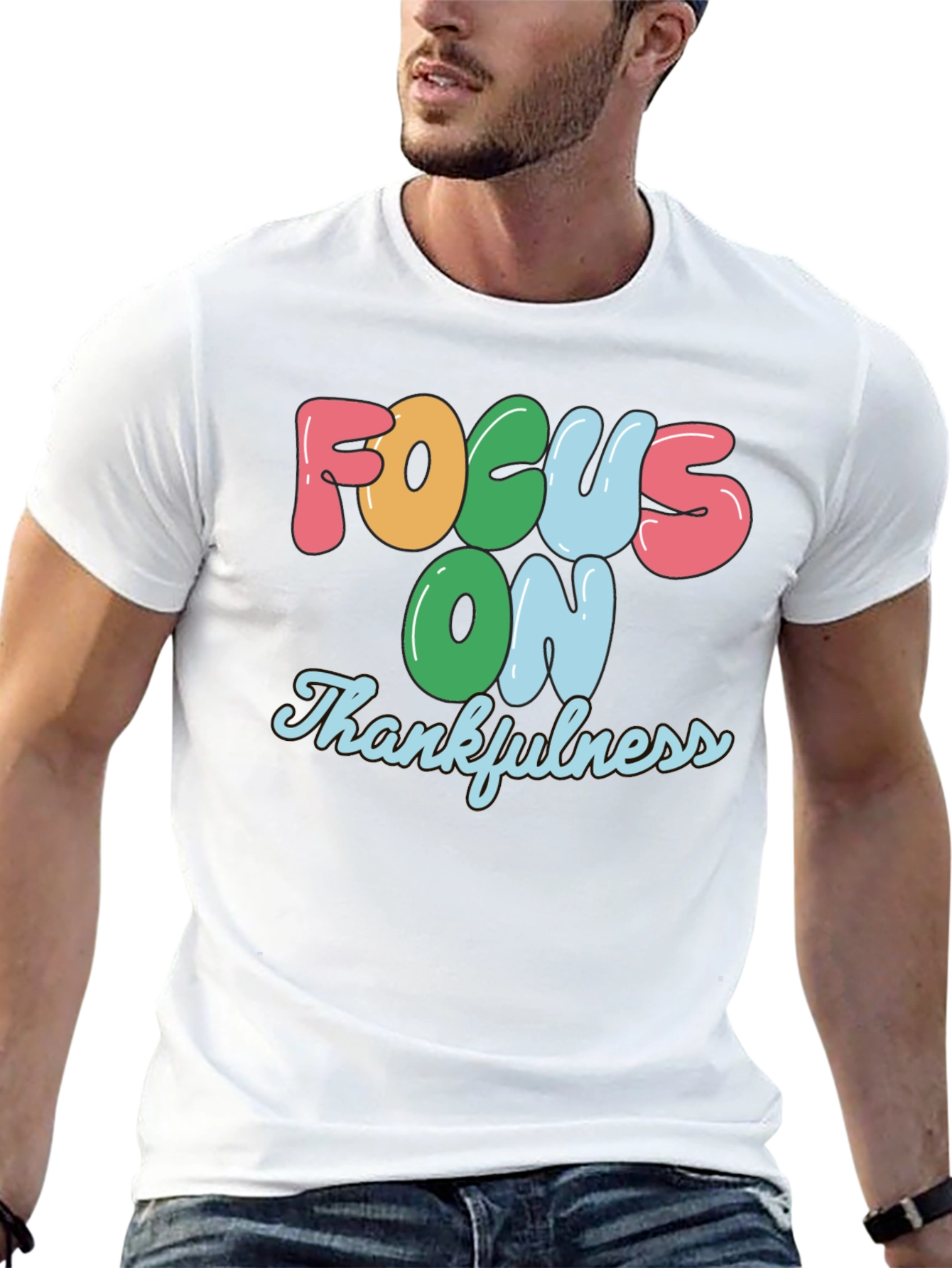 Focus On Thankfulness Graphic T-Shirt