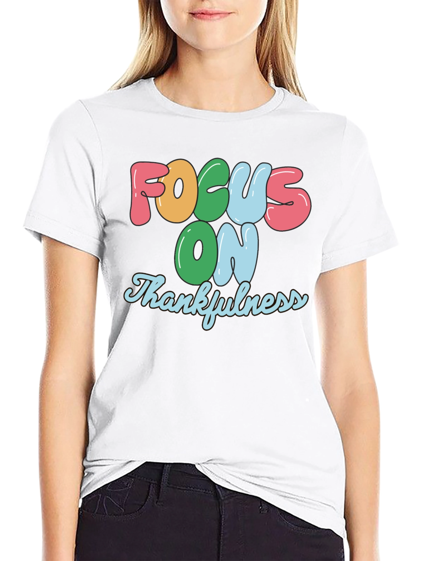Focus On Thankfulness Graphic T-Shirt