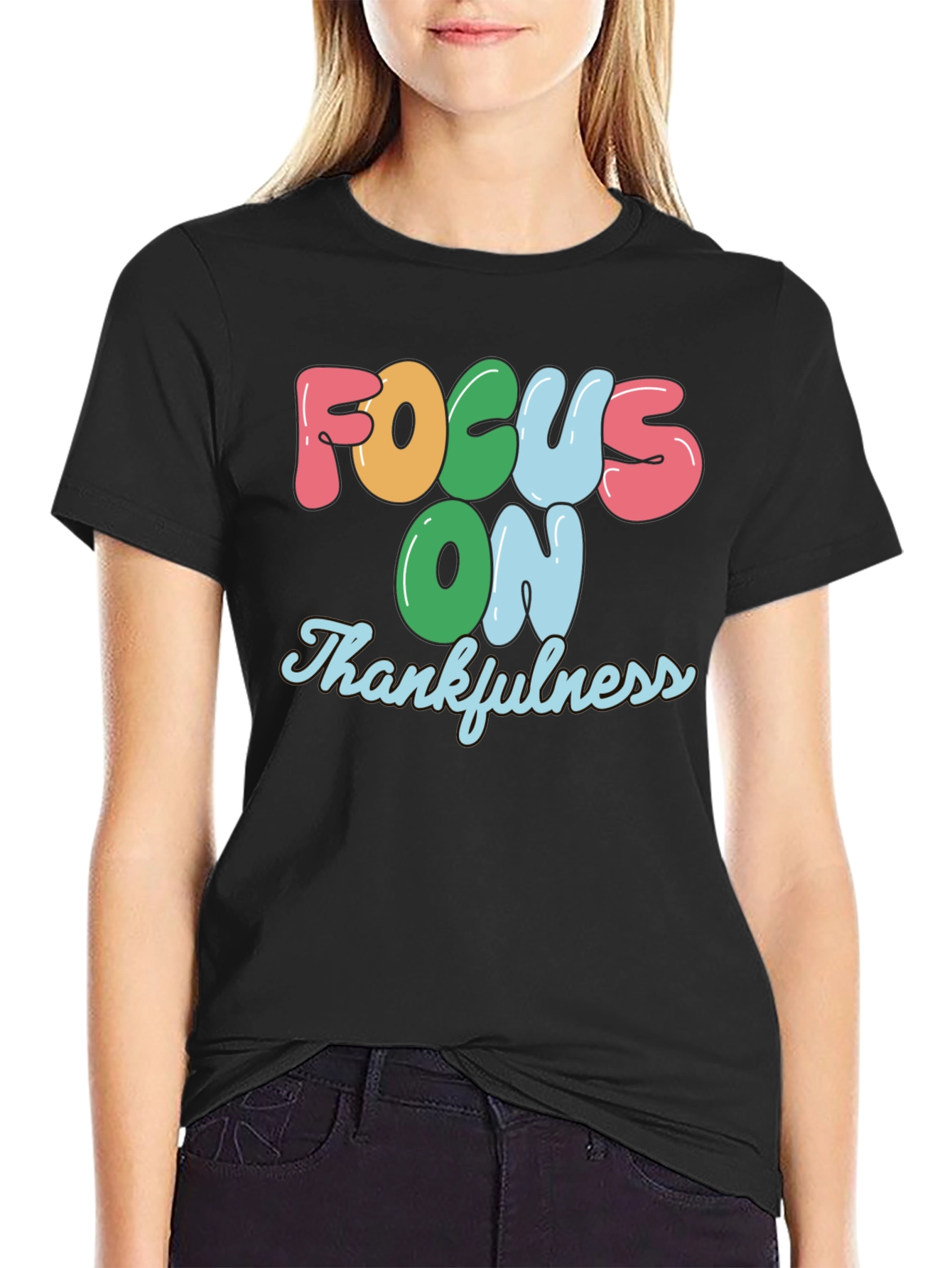 Focus On Thankfulness Graphic T-Shirt