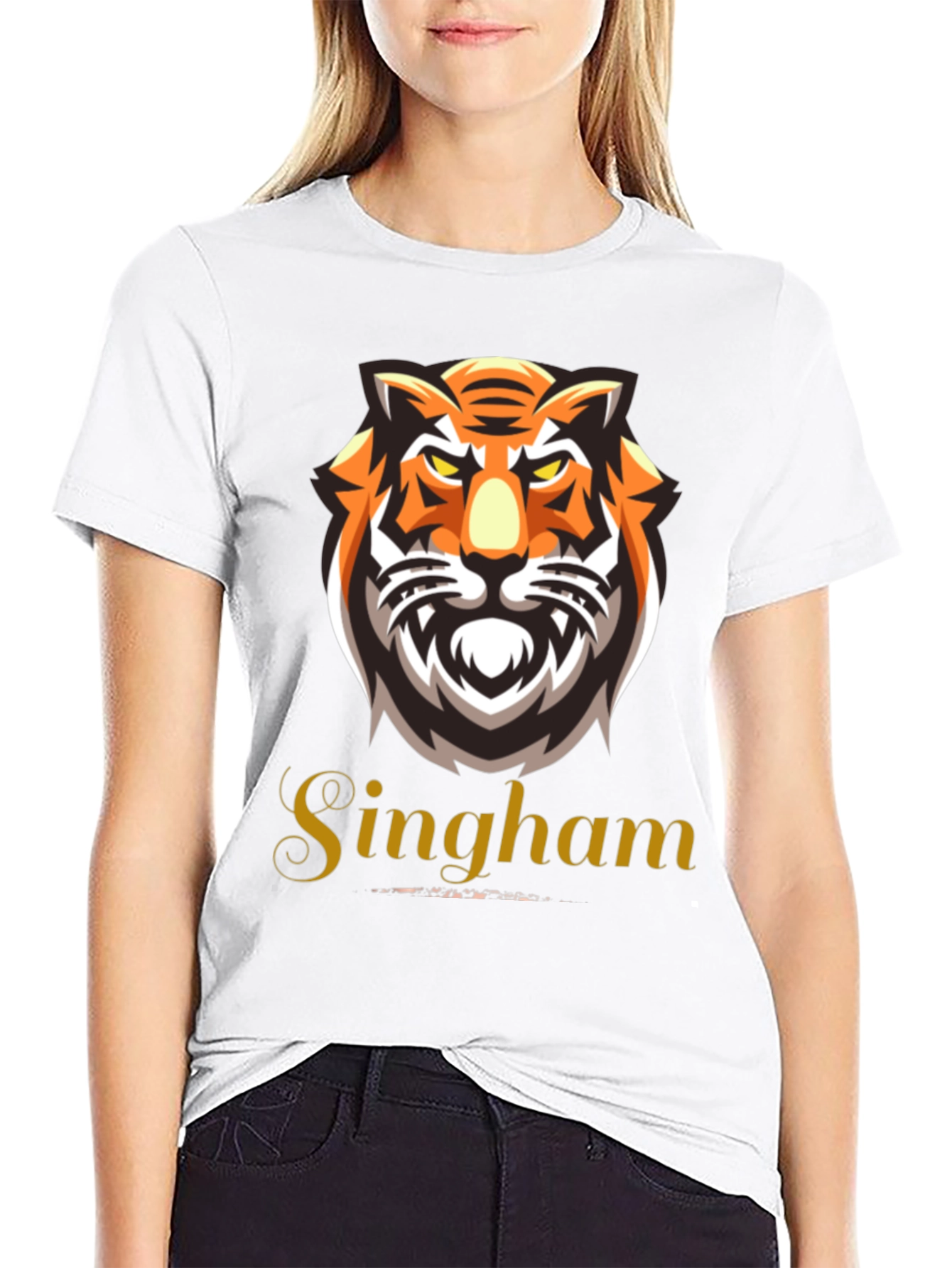 Singham Tiger Graphic Tee - Bold & Fierce
