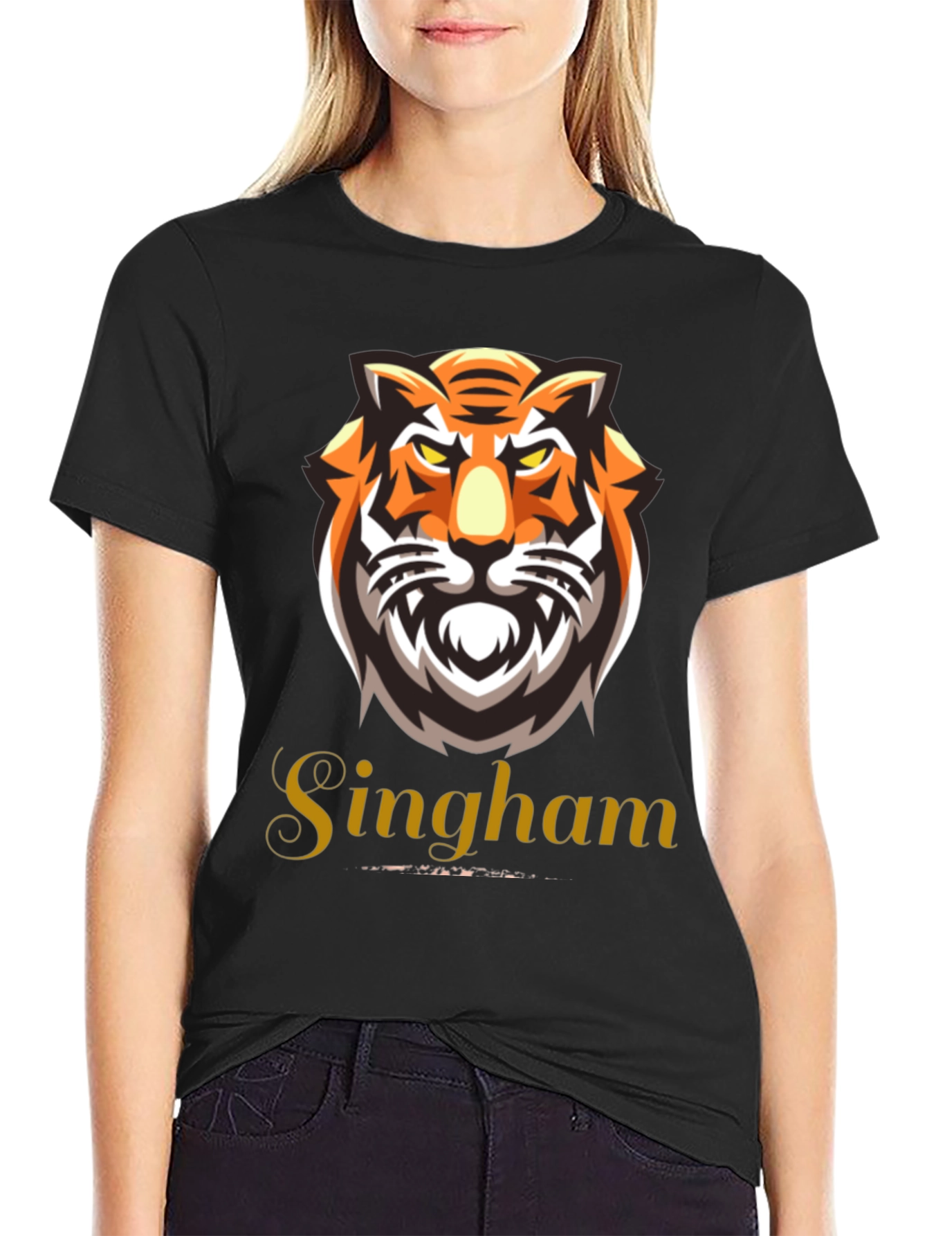 Singham Tiger Graphic Tee - Bold & Fierce