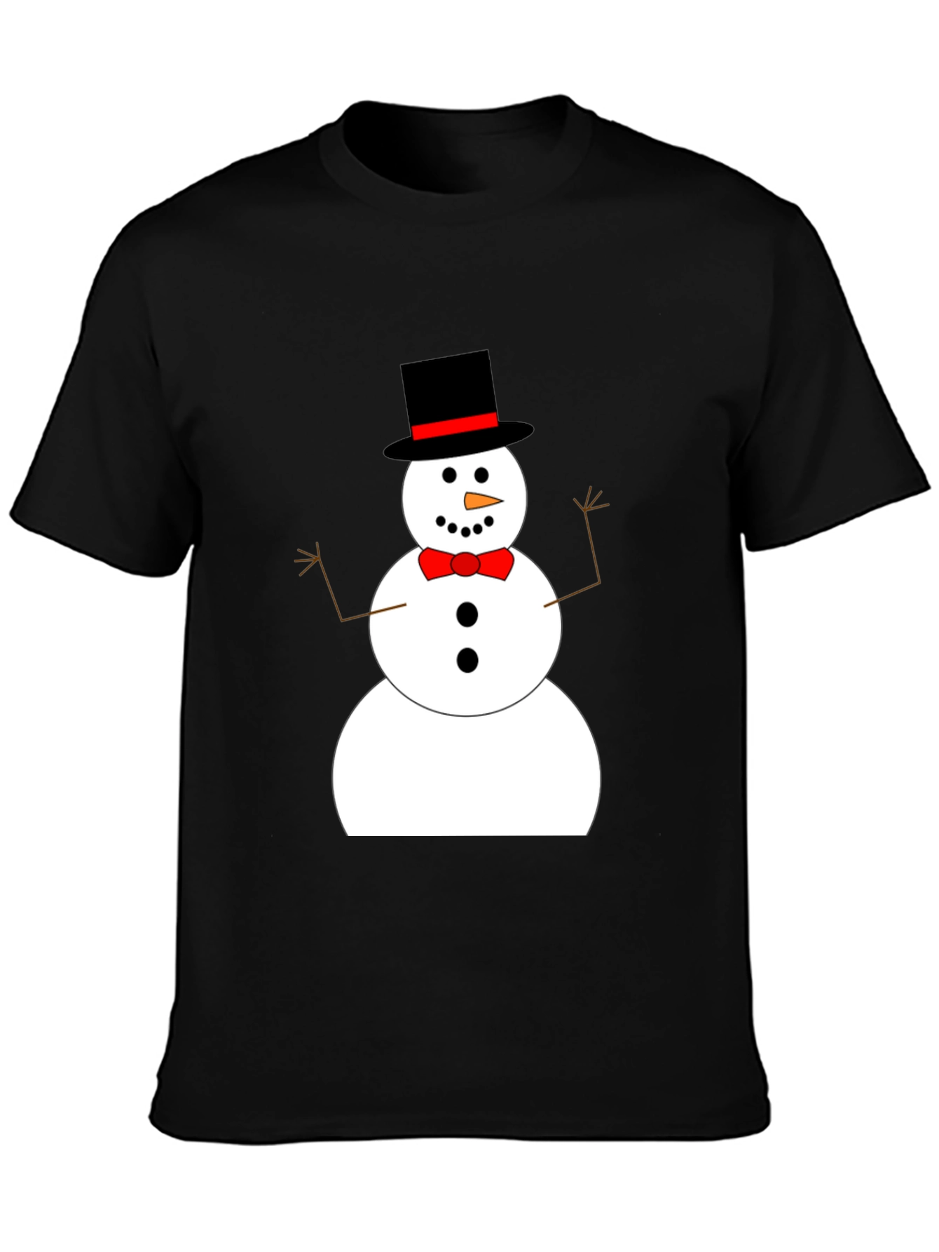 Festive Snowman Graphic Tee - Holiday Cheer