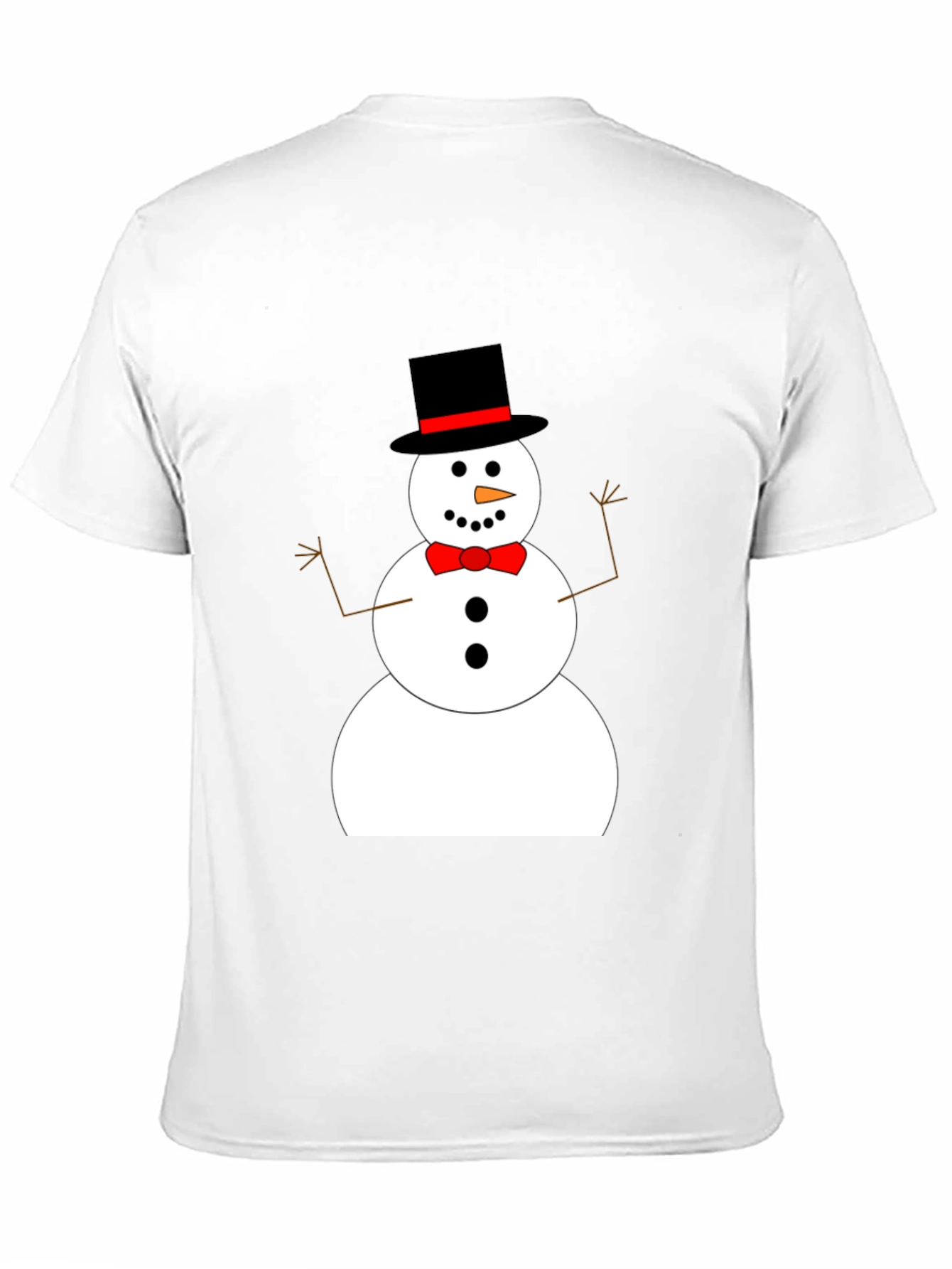 Festive Snowman Graphic Tee - Holiday Cheer