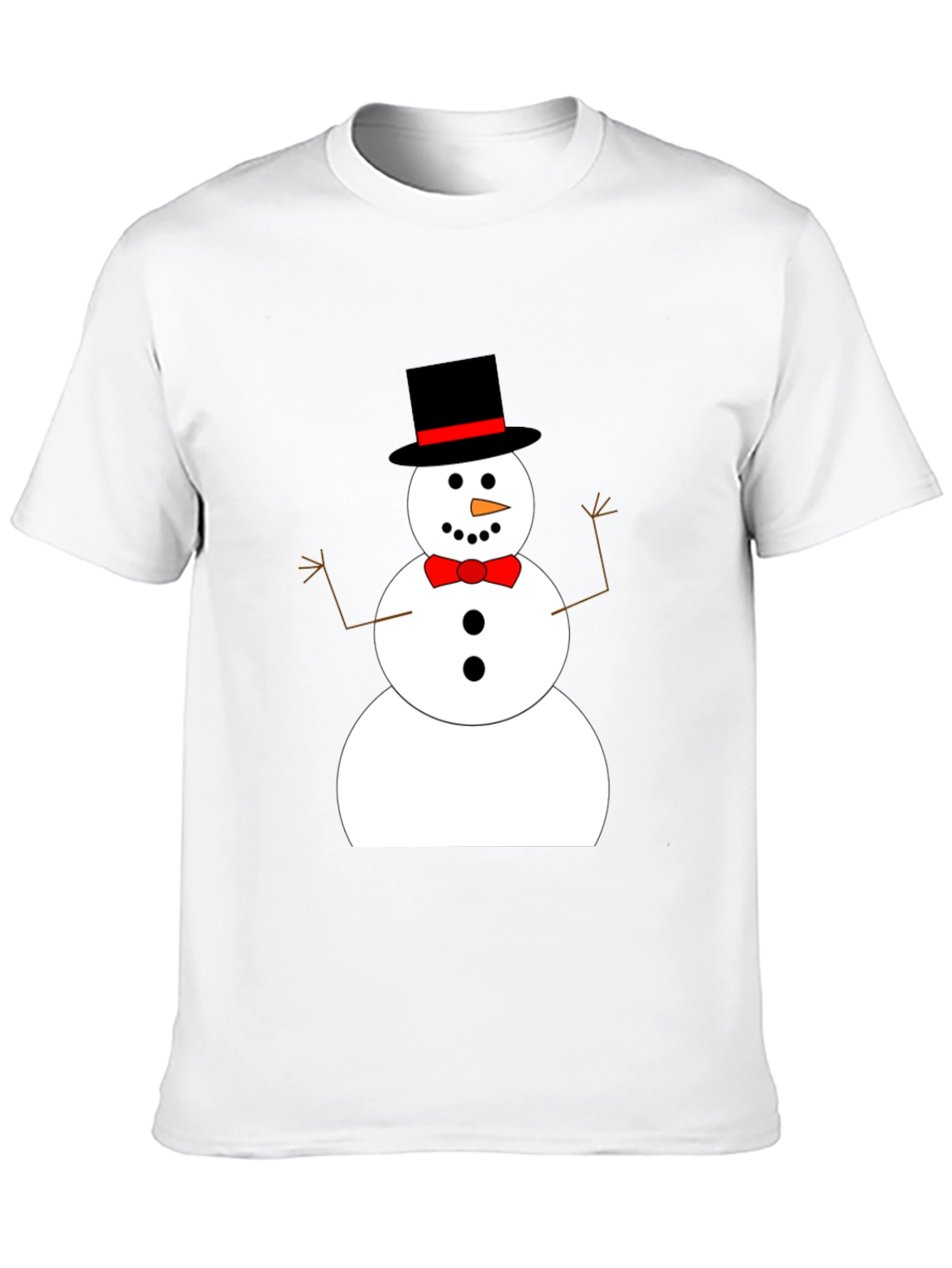 Festive Snowman Graphic Tee - Holiday Cheer