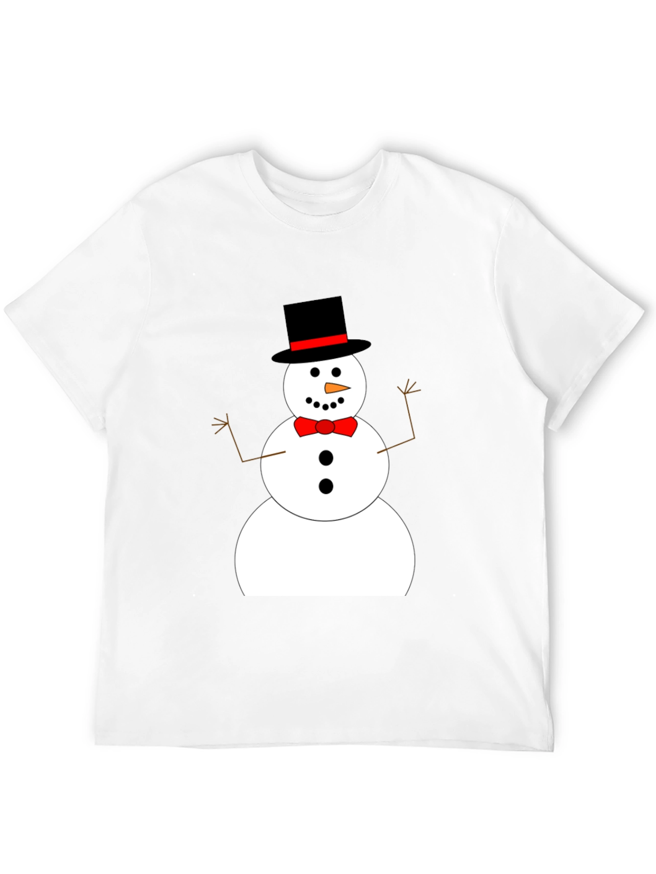 Festive Snowman Graphic Tee - Holiday Cheer