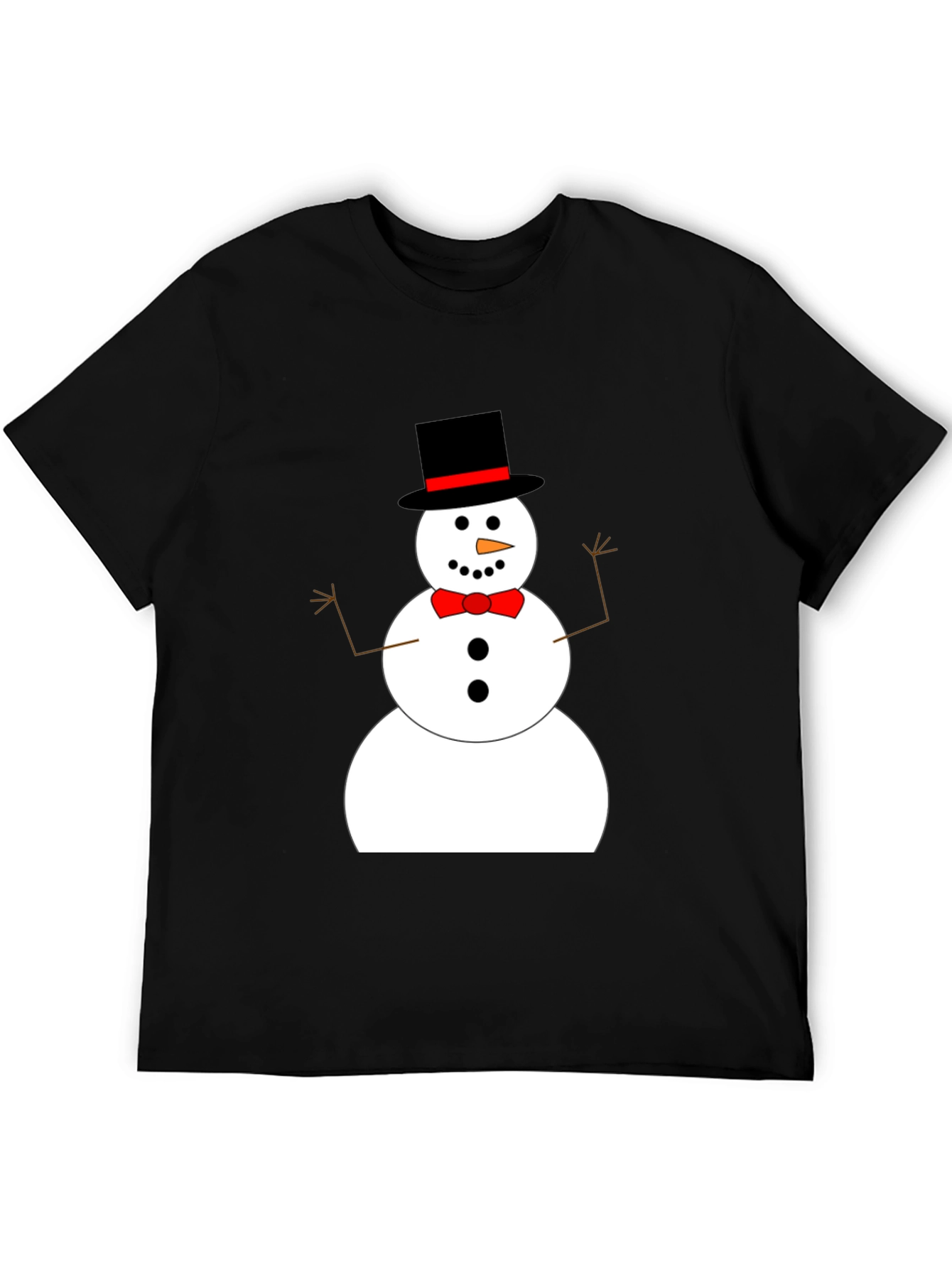 Festive Snowman Graphic Tee - Holiday Cheer