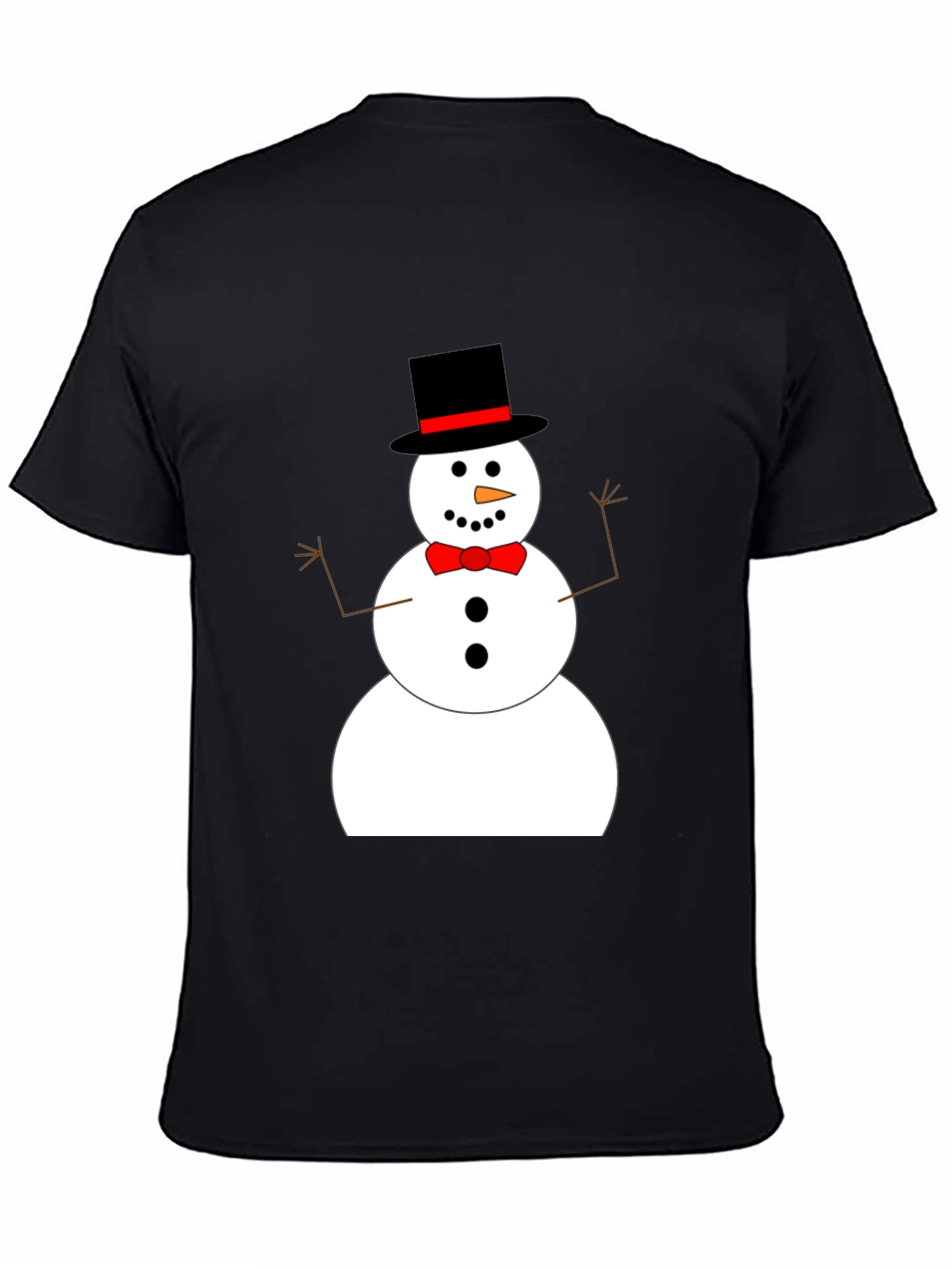 Festive Snowman Graphic Tee - Holiday Cheer