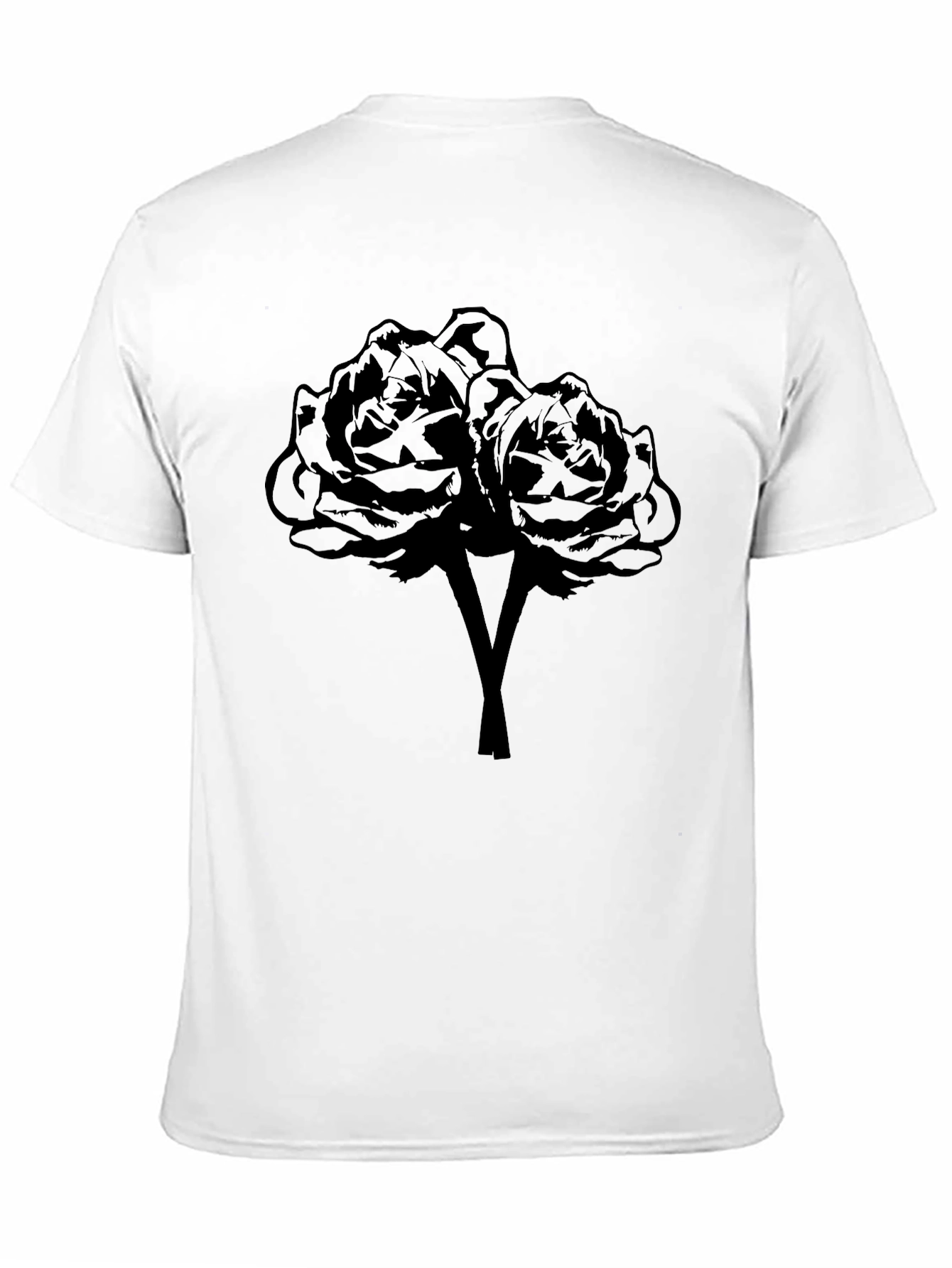 Black Rose Graphic T-Shirt | Dark Floral Design