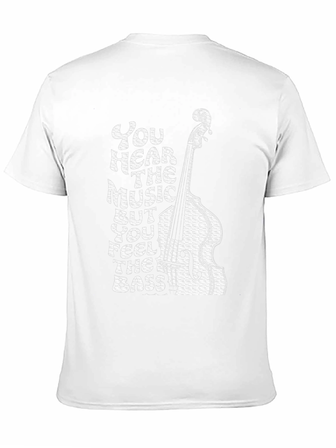 Music Lovers Bass Guitar Graphic Tee