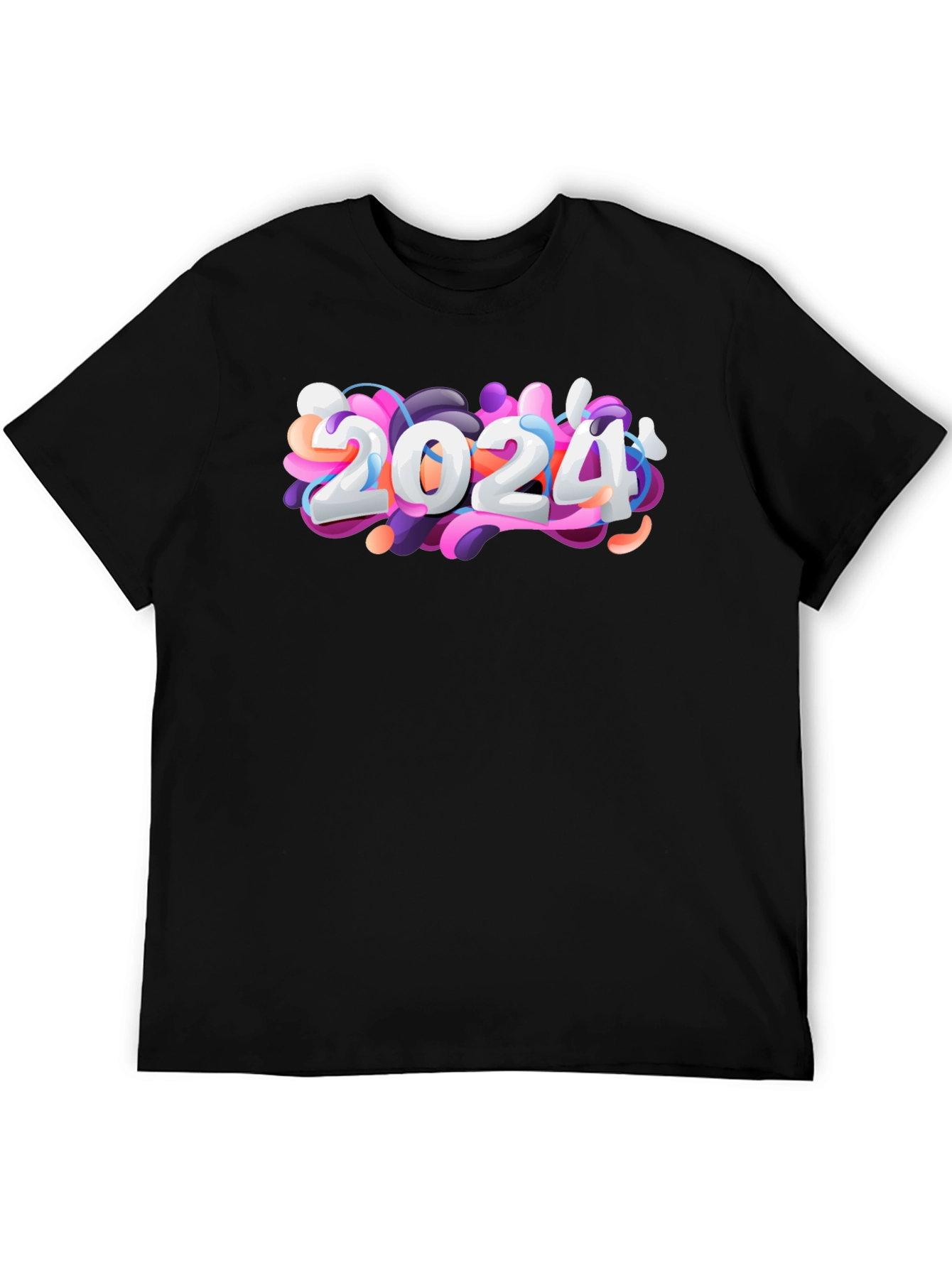 2024 Graphic T-Shirt - Stylish Black Tee