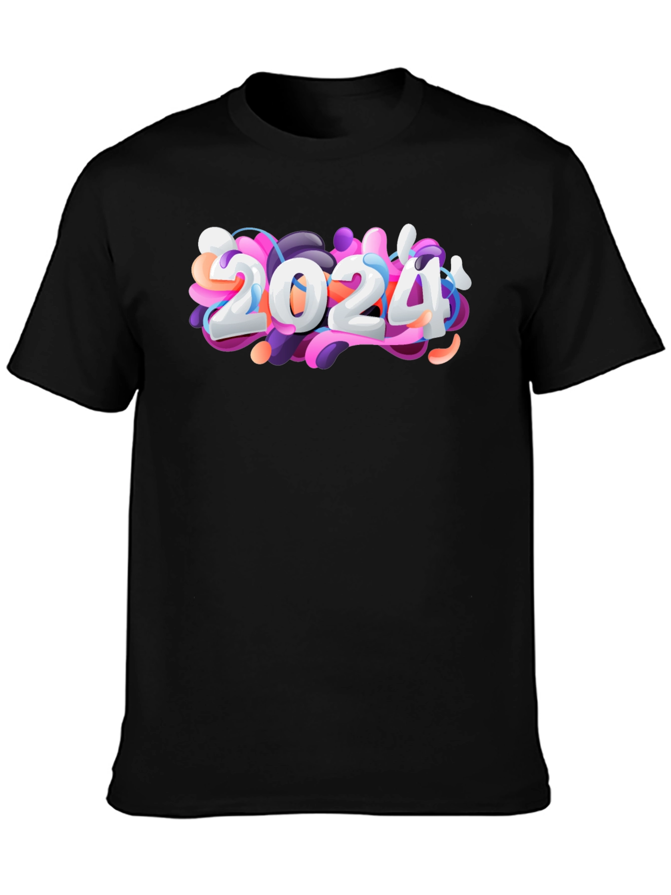 2024 Graphic T-Shirt - Stylish Black Tee