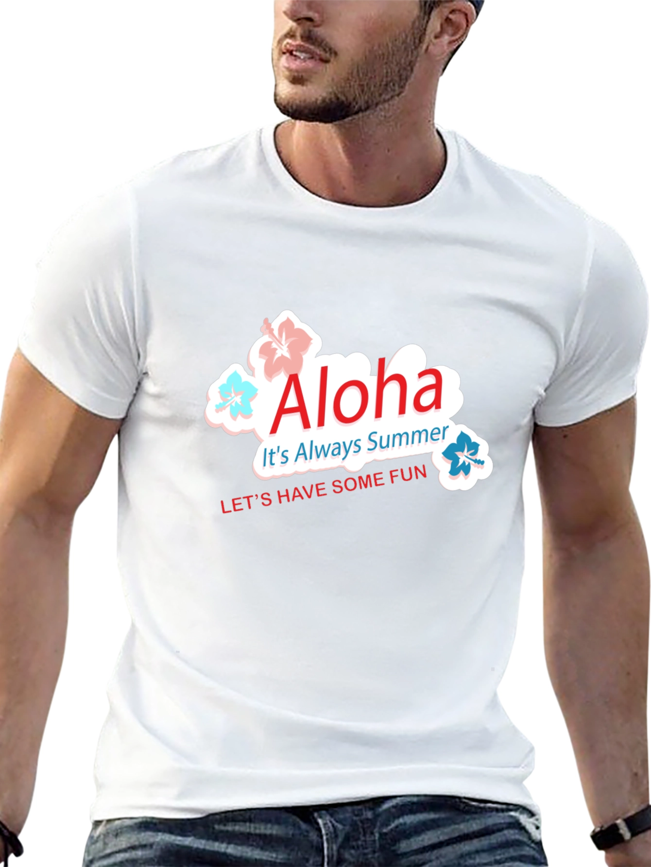 Aloha Summer Black T-Shirt