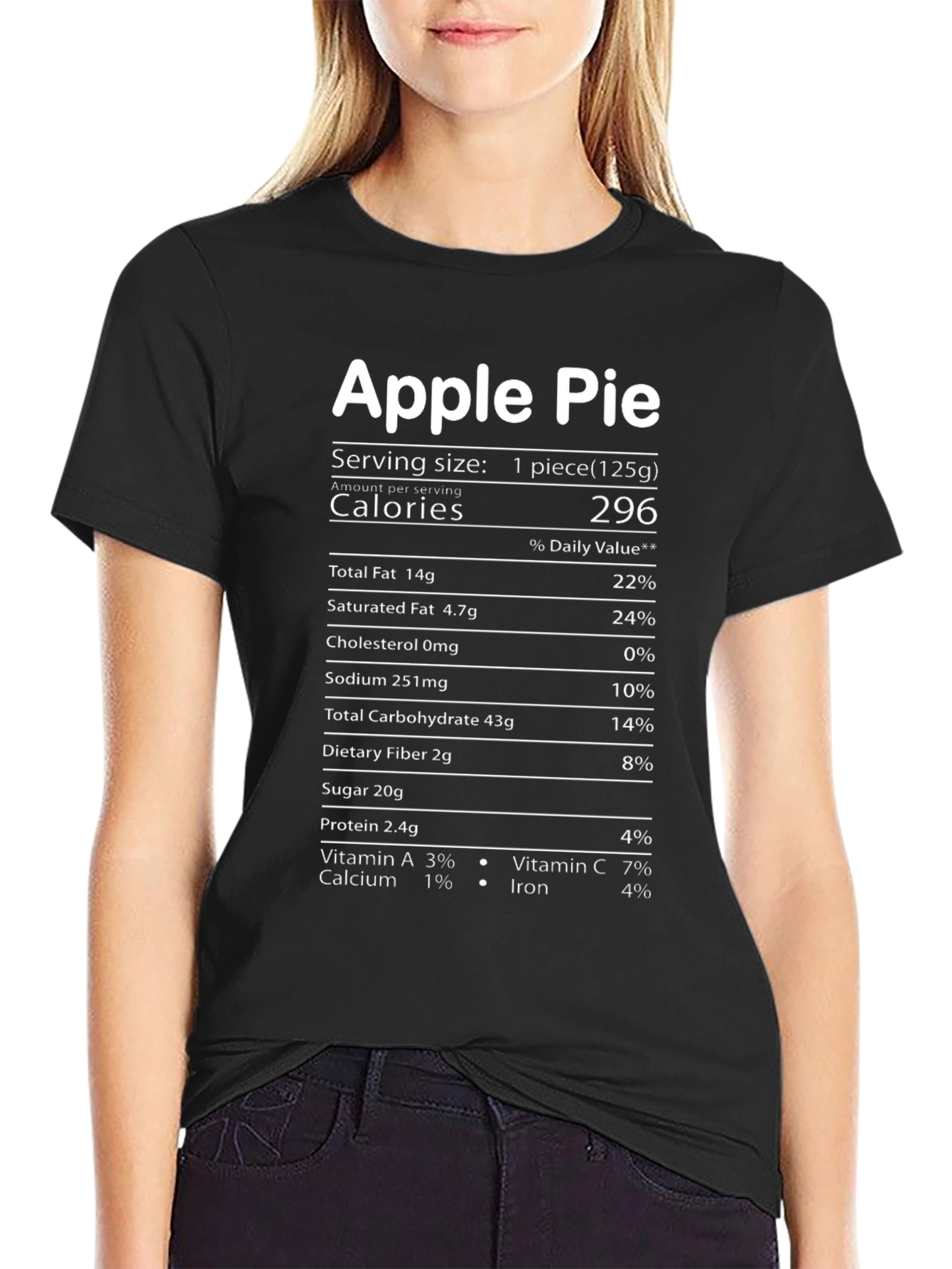 Apple Pie Nutrition Facts T-Shirt