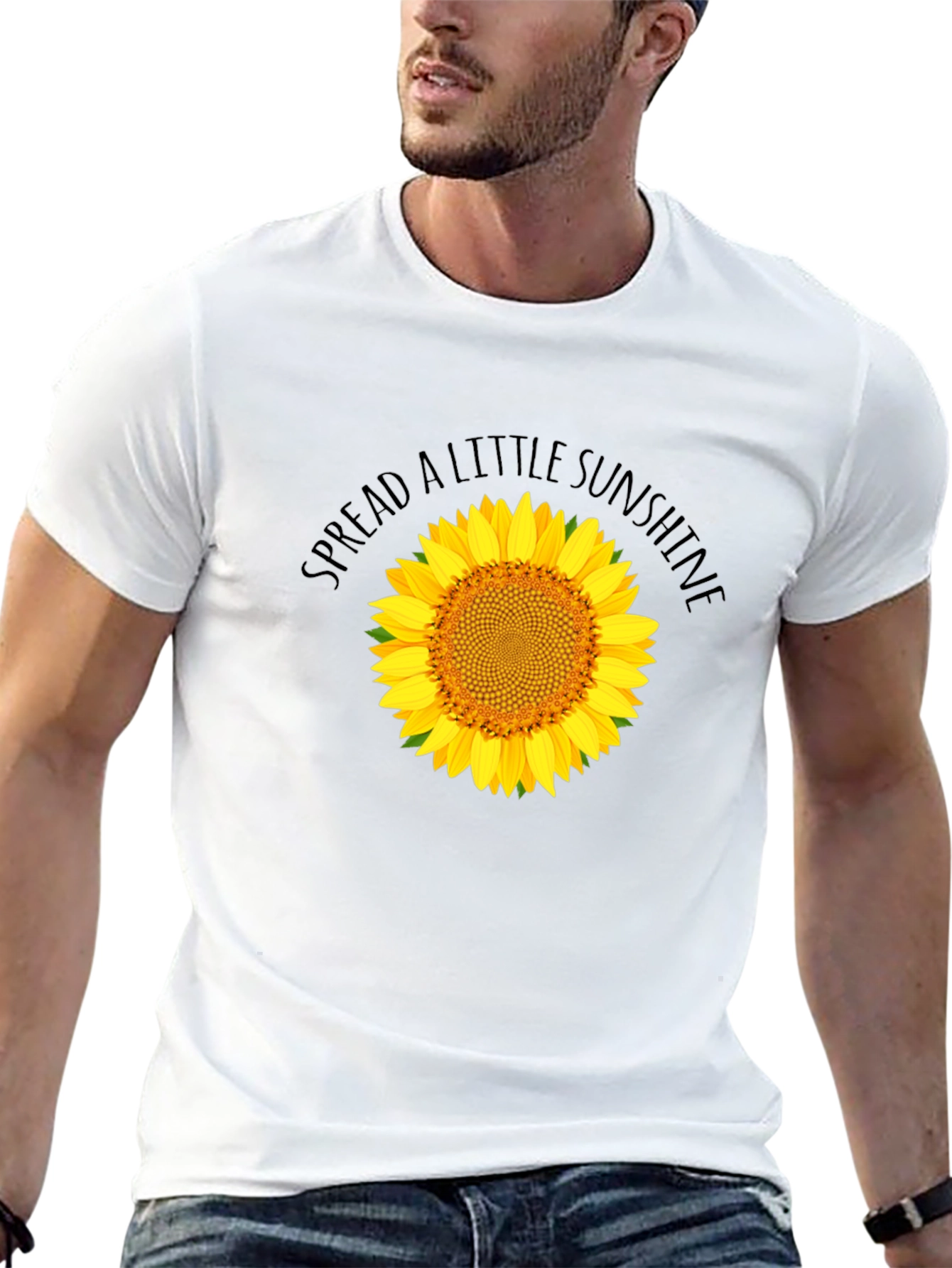 Spread Sunshine Black Sunflower Graphic T-Shirt