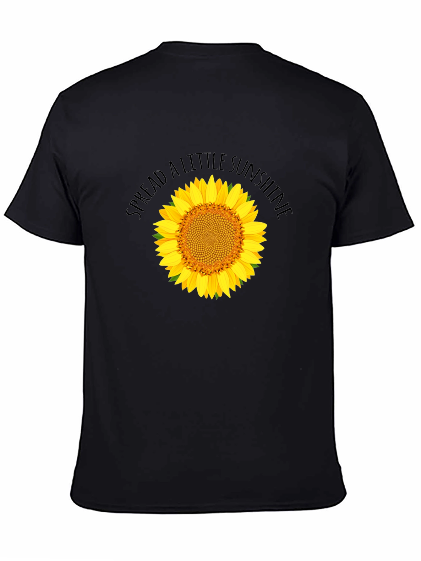 Spread Sunshine Black Sunflower Graphic T-Shirt