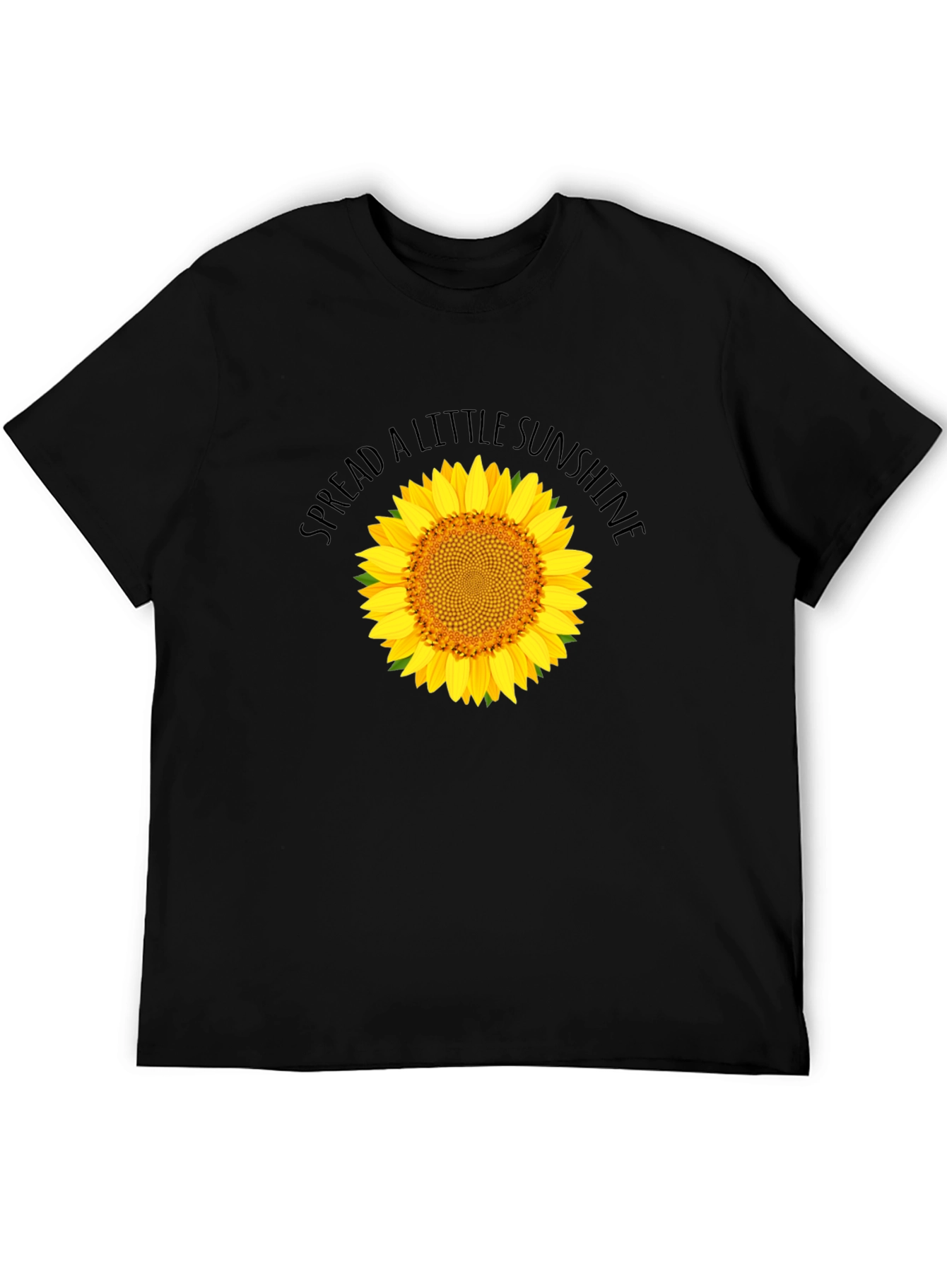 Spread Sunshine Black Sunflower Graphic T-Shirt