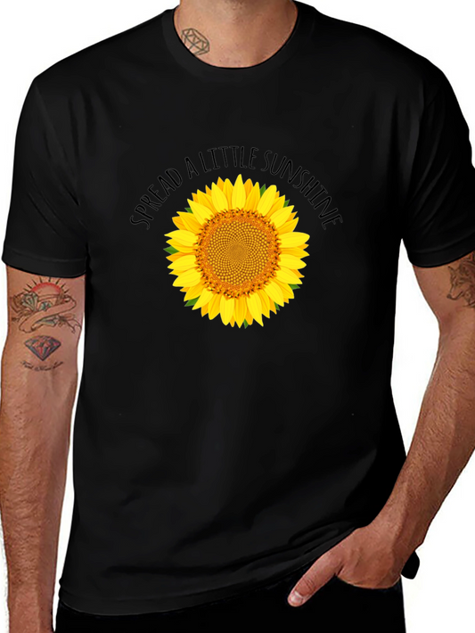 Spread Sunshine Black Sunflower Graphic T-Shirt