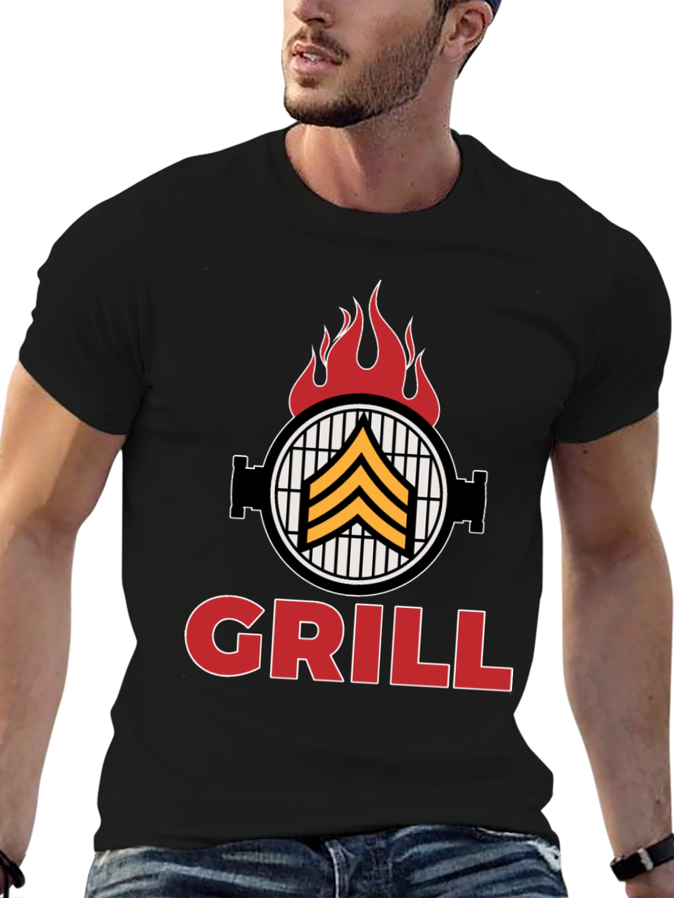 Grill Sergeant T-Shirt - BBQ Humor Tee
