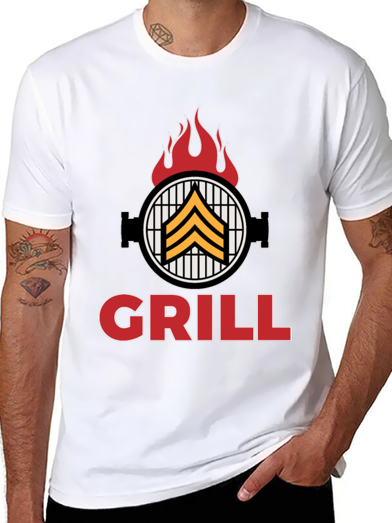 Grill Sergeant T-Shirt - BBQ Humor Tee