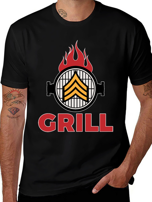 Grill Sergeant T-Shirt - BBQ Humor Tee