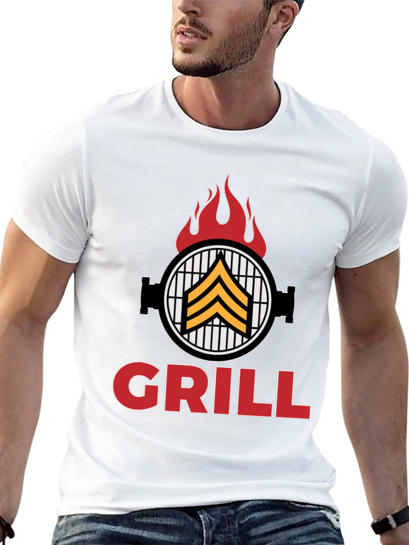 Grill Sergeant T-Shirt - BBQ Humor Tee
