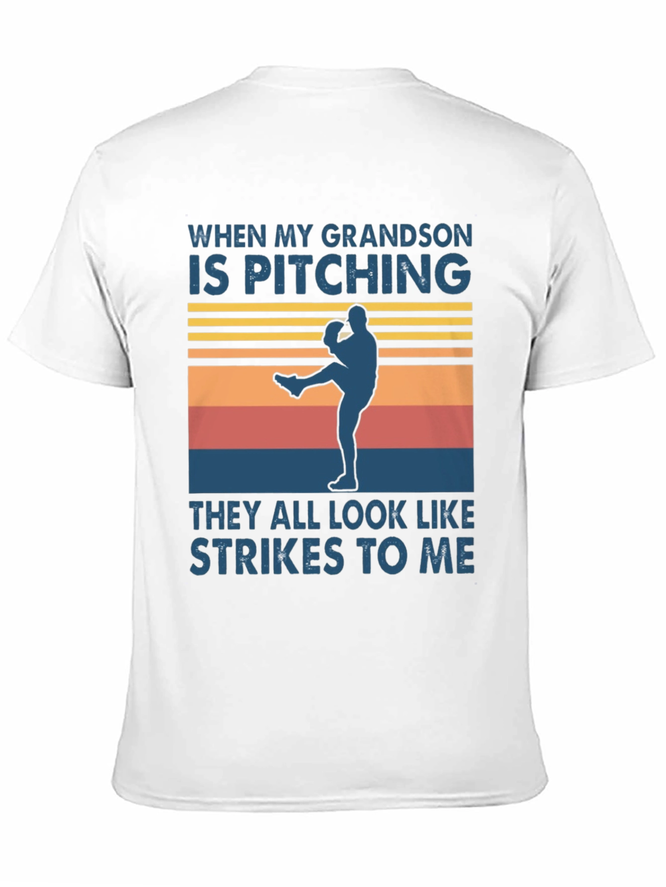 Grandson Pitching T-Shirt - Baseball Grandpa Pride