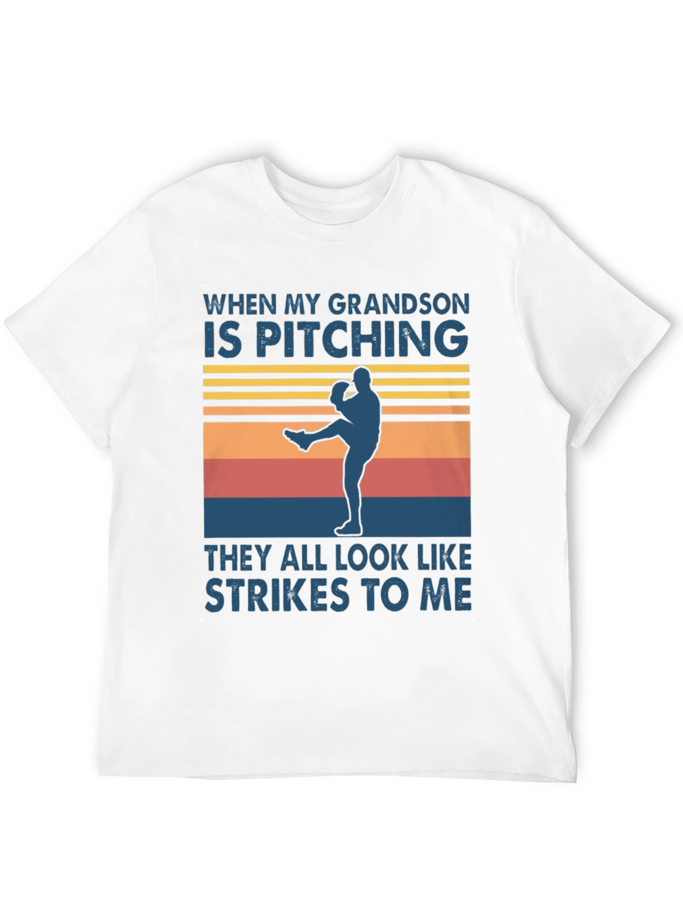 Grandson Pitching T-Shirt - Baseball Grandpa Pride