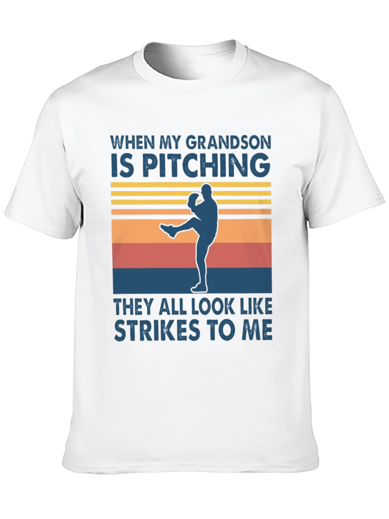 Grandson Pitching T-Shirt - Baseball Grandpa Pride