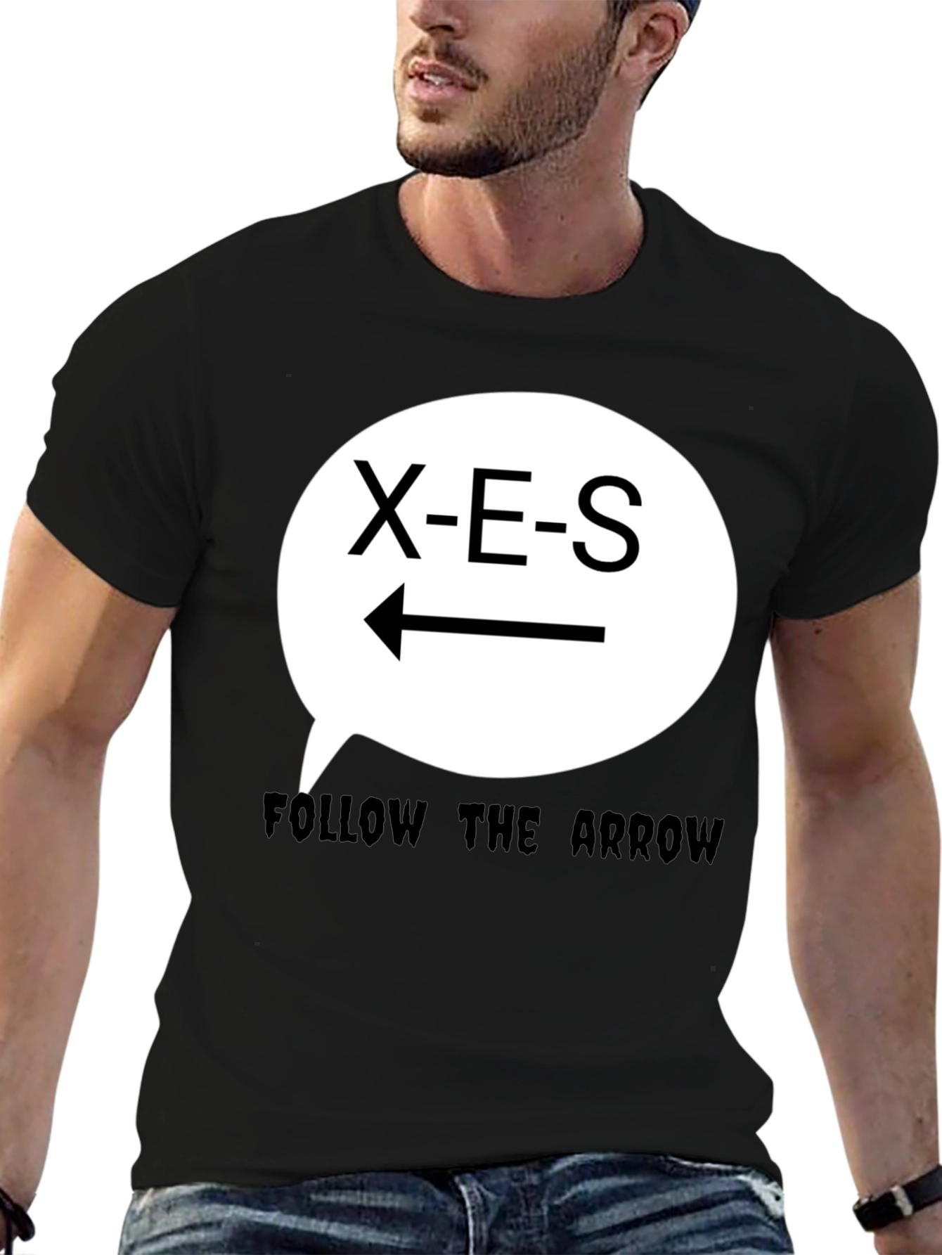 X-E-S Follow the Arrow Graphic T-Shirt