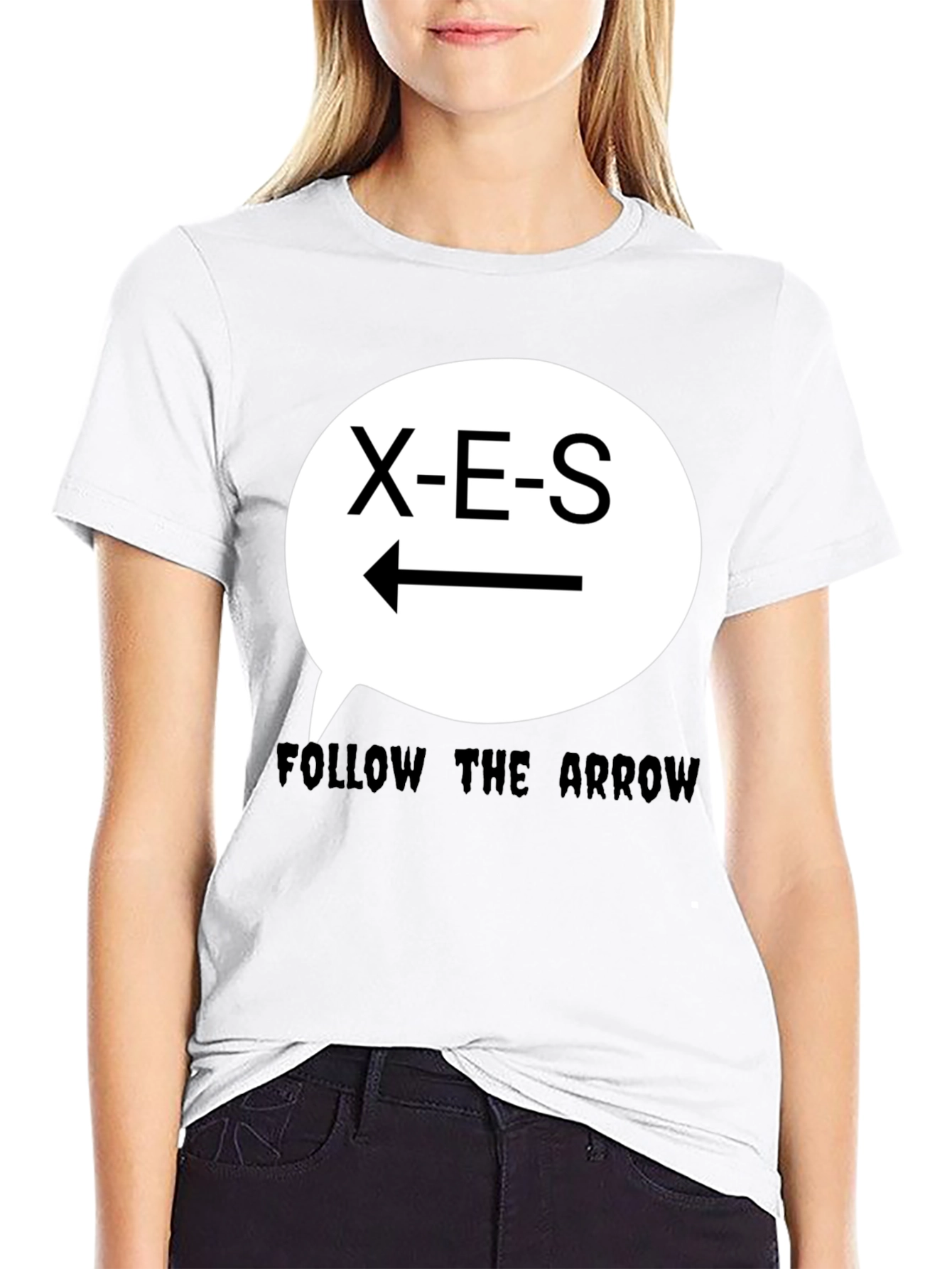 X-E-S Follow the Arrow Graphic T-Shirt
