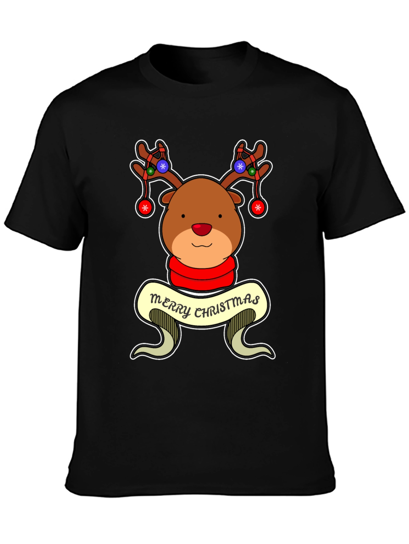 Festive Reindeer Christmas T-Shirt