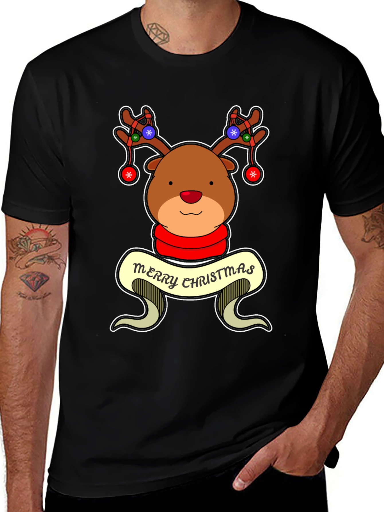 Festive Reindeer Christmas T-Shirt